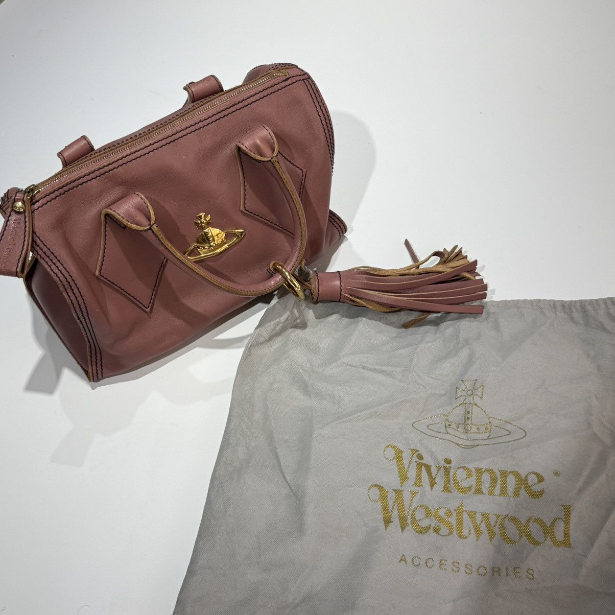 Vivienne Westwood Vivienne Westwood Leather Dolce Vita Tassel Hand Bag Size ONE SIZE - 2 Thumbnail