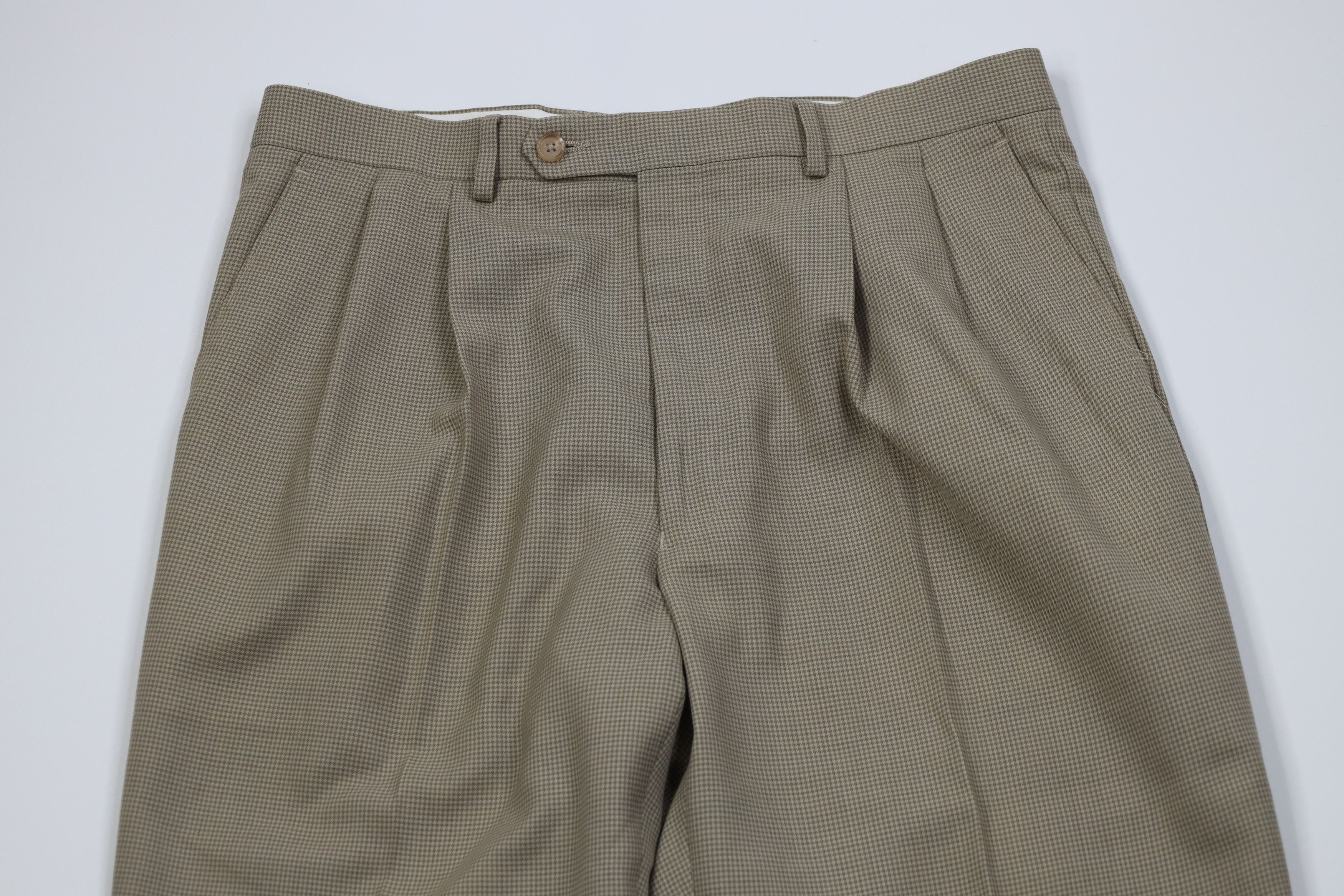 Polo Ralph Lauren Vintage Ralph Lauren Pleated Knit Wide Leg Chino Pants Size US 34 / EU 50 - 2 Thumbnail