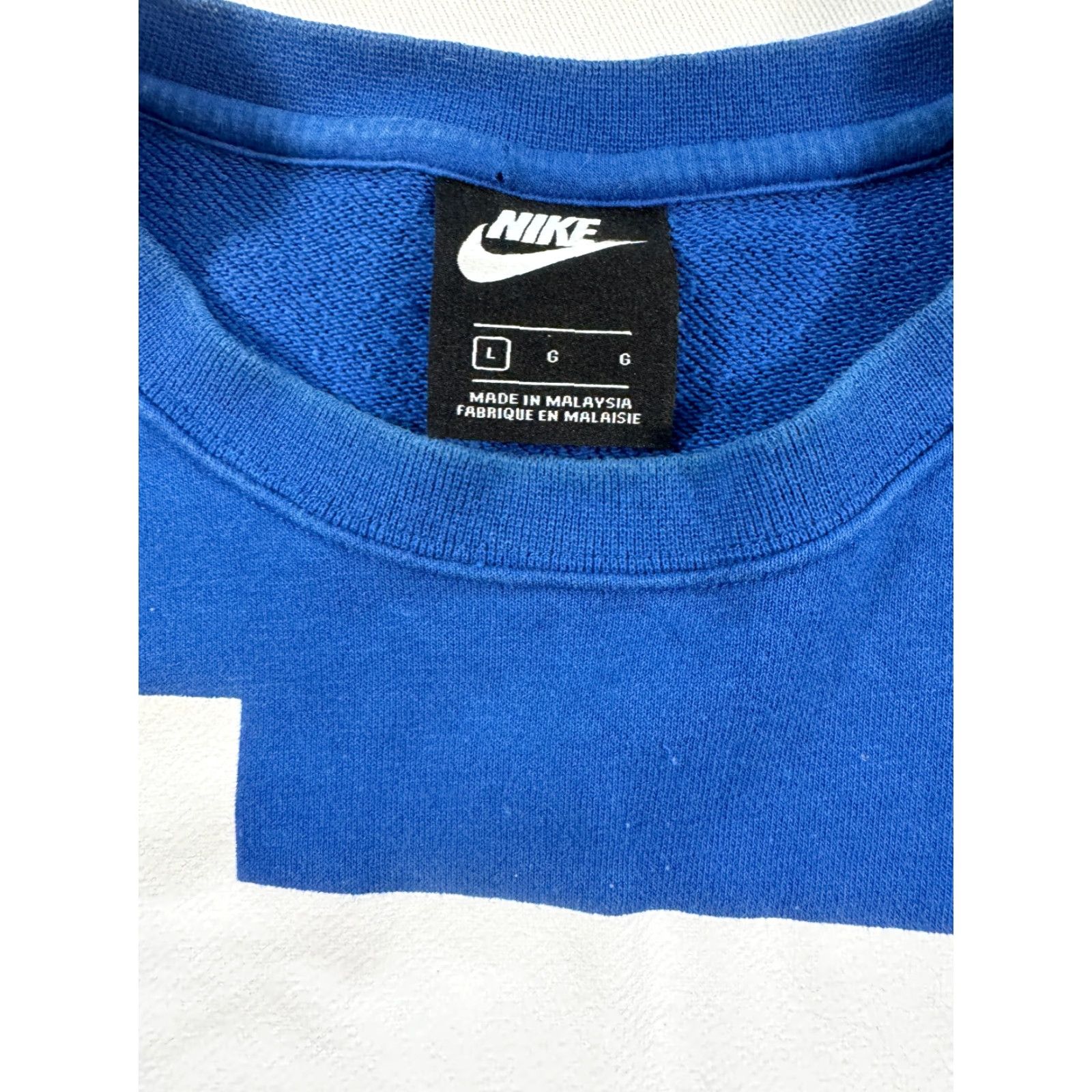 Nike Nike Mens Large AR2606-438 JDI Front & Back Print Crew Neck Blue Sweatshirt 2154 Size US L / EU 52-54 / 3 - 2 Thumbnail