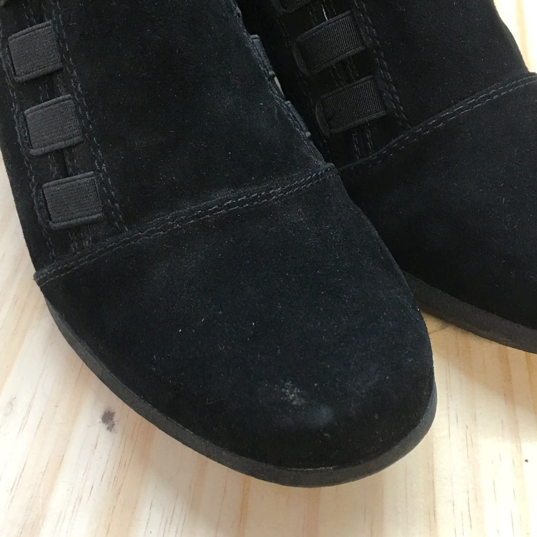 Vintage Cliffs White Mountain Boots Womens 8 M Arielle Ankle Booties Black Leather Heels Size US 8 / IT 38 - 6 Thumbnail