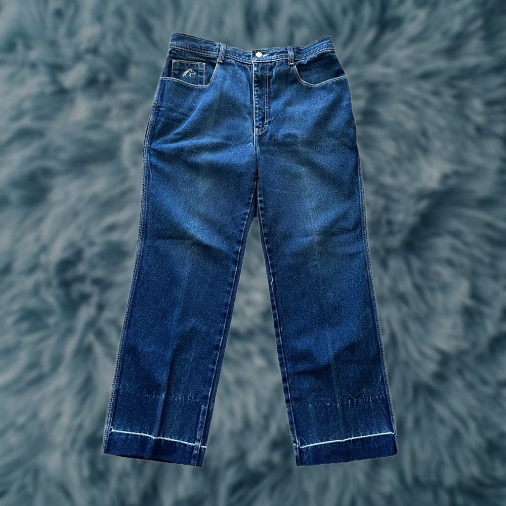 Jordache VINTAGE Jordache Jeans Blue Regular 36 Waist 26.5 Inseam 28.5 Inseam 80s Horse Head Logo Mens Womens Girls Boys Size 25" / US 0 / IT 36 - 1 Thumbnail