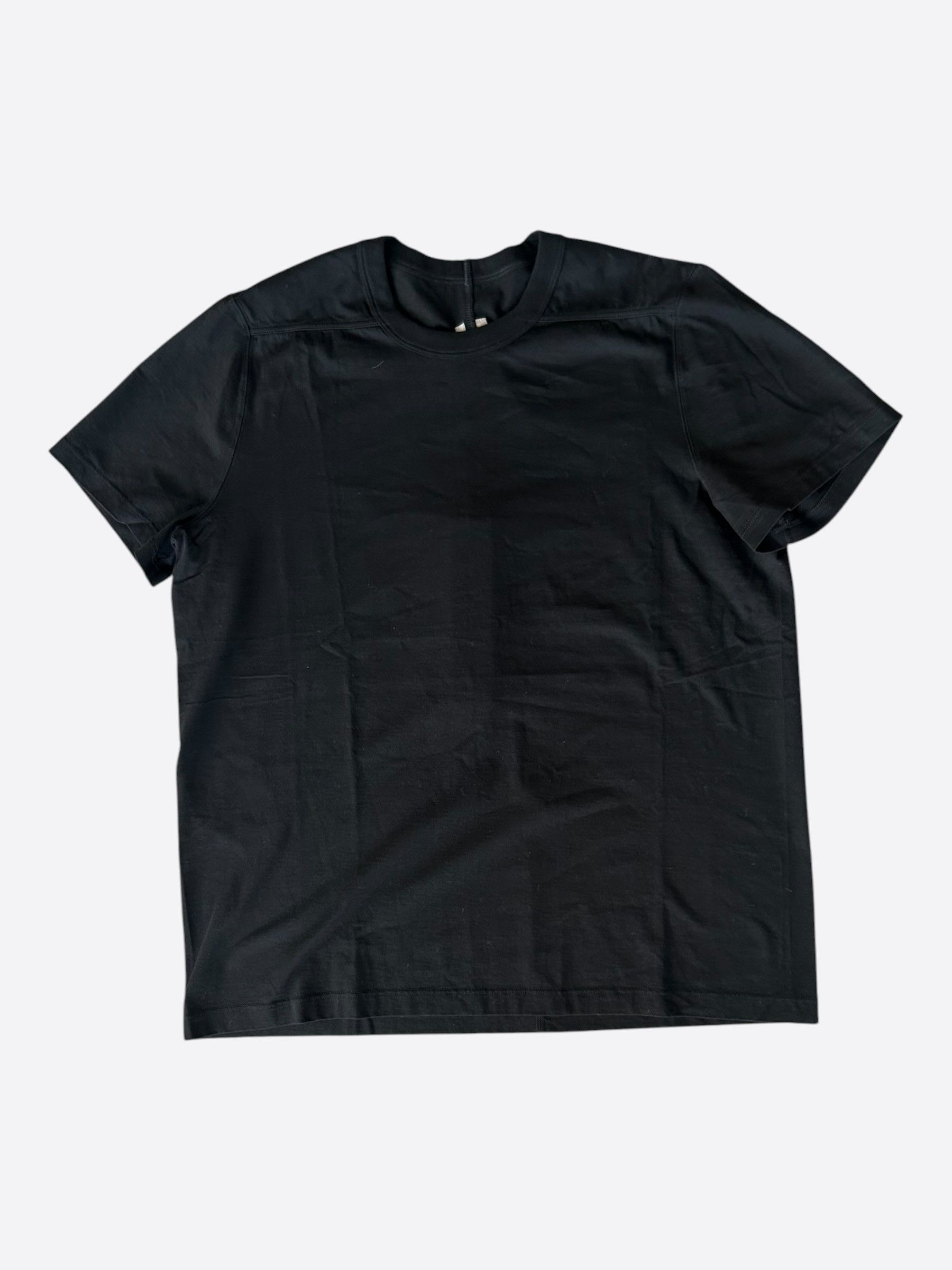 Rick Owens Rick Owens Black Short Level T-Shirt Size US M / EU 48-50 / 2 - 1 Thumbnail