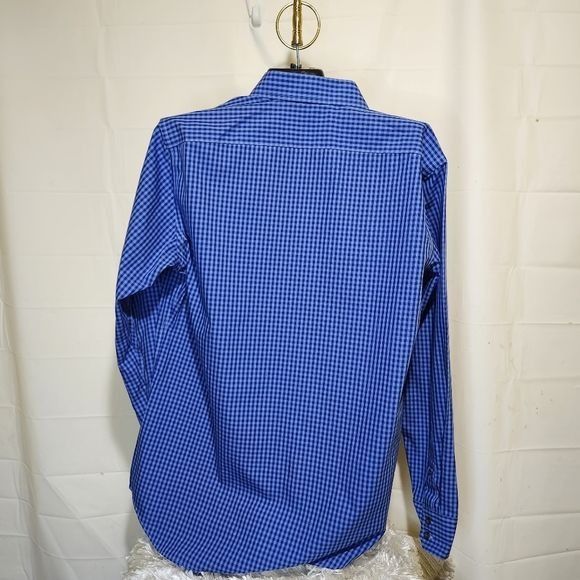 Banana Republic Banana Republic Non-Iron Slim Fit Long Sleeve Plaid Men's Sh Size US M / EU 48-50 / 2 - 3 Thumbnail