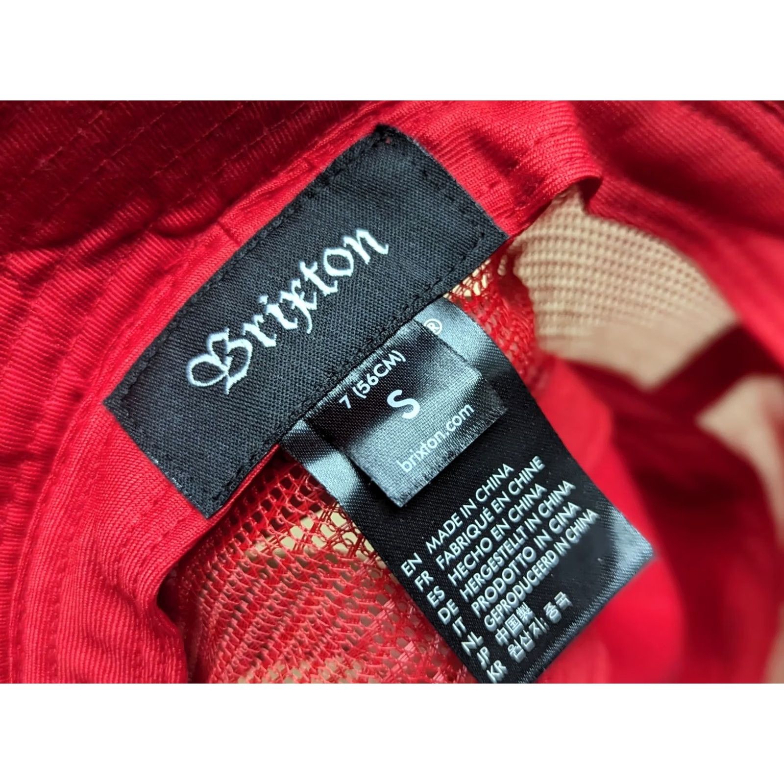 Brixton Brixton Bucket Hat Size S Red Striped Breathable Casual Unisex Adults Hat Size ONE SIZE - 4 Thumbnail