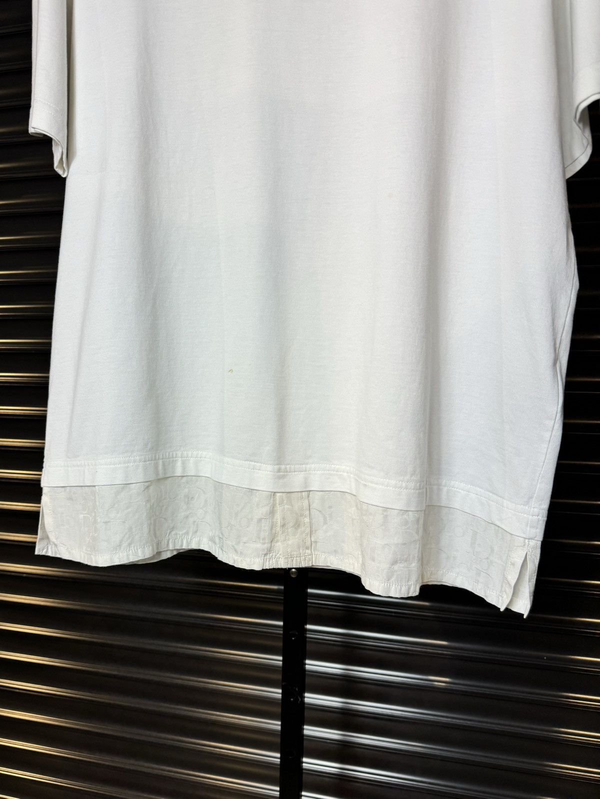 Dior Dior White Monogram Oblique Jacquard Layered Silk Tee - XXL Size US XXL / EU 58 / 5 - 6 Thumbnail