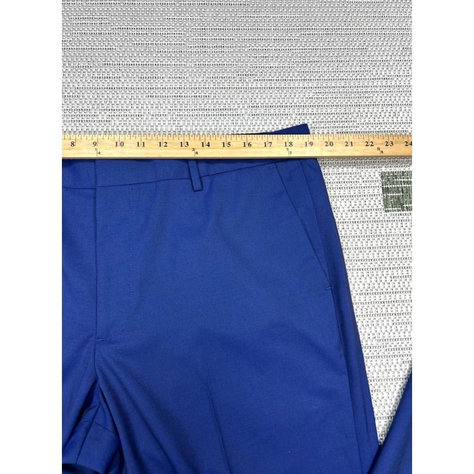 Bonobos Bonobos Dress Pants Mens 38 Blue Wool Flat Front Regular Size Type Pants Slacks Dressy 37 Inseam Straight Mens Size US 38 / EU 54 - 6 Thumbnail
