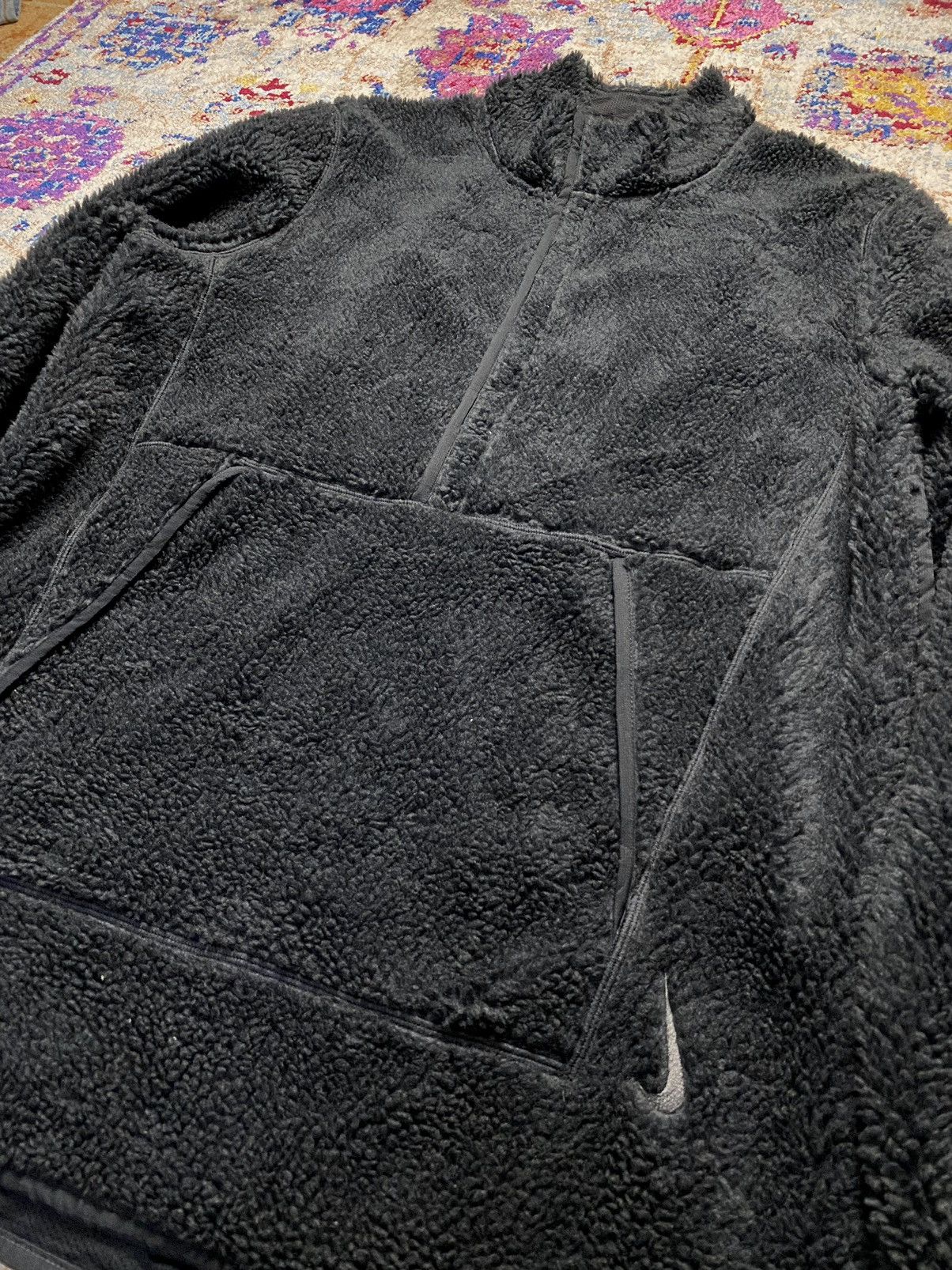 Nike Y2K Nike Yoga Men's 1/2 Snap Pull over Faux Fur Sweats Size US M / EU 48-50 / 2 - 4 Thumbnail