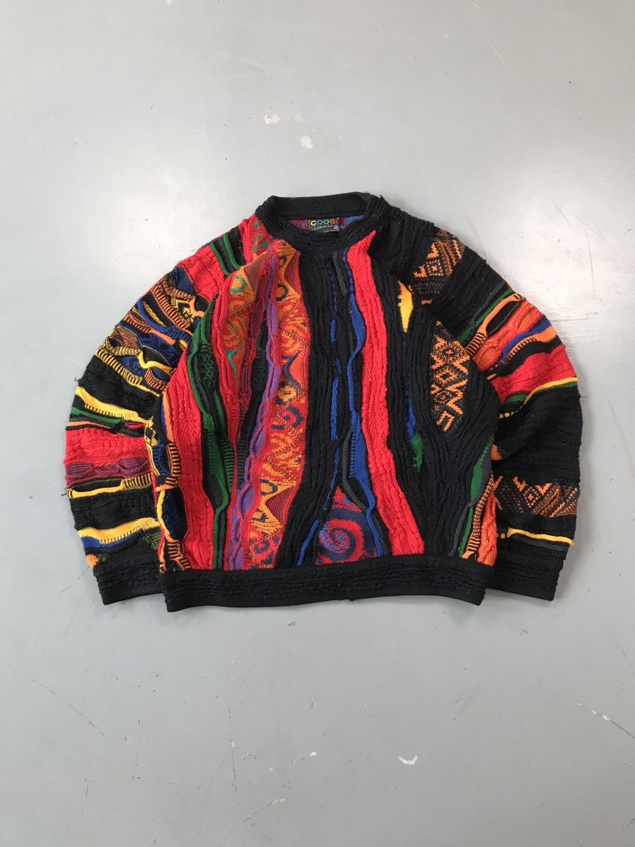 Vintage coogi quarter zip 3d hotsell knit sweater