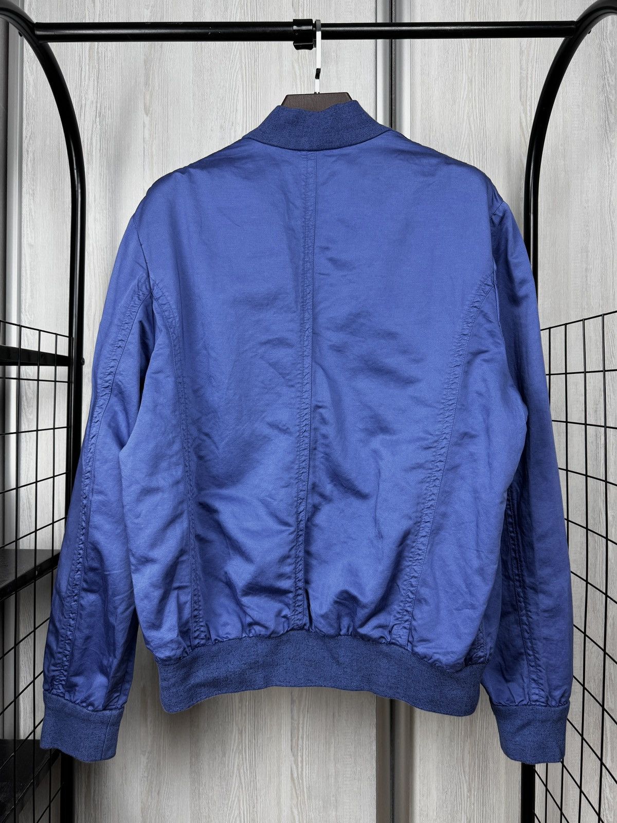 Baldessarini Baldessarini made in Italy blue linen cotton bomber jacket Size US L / EU 52-54 / 3 - 10 Thumbnail