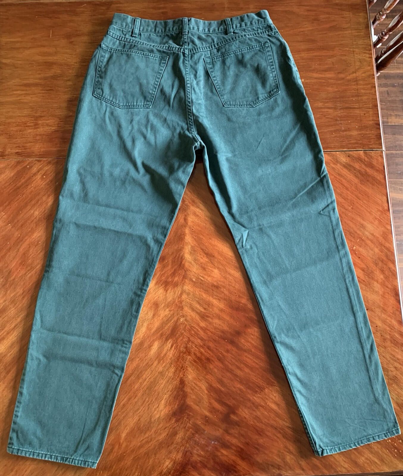 Gap GAP Jeans Men's 35x31 Tag 36 Green Casual Straight Leg Pants Size US 35 - 2 Thumbnail