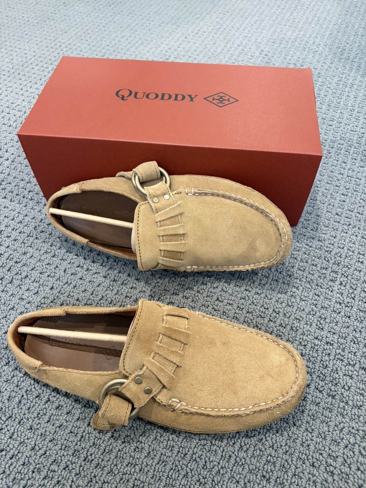 Quoddy Authentic Quoddy ring mules in mushroom suede Size US 9.5 / EU 42-43 - 2 Thumbnail