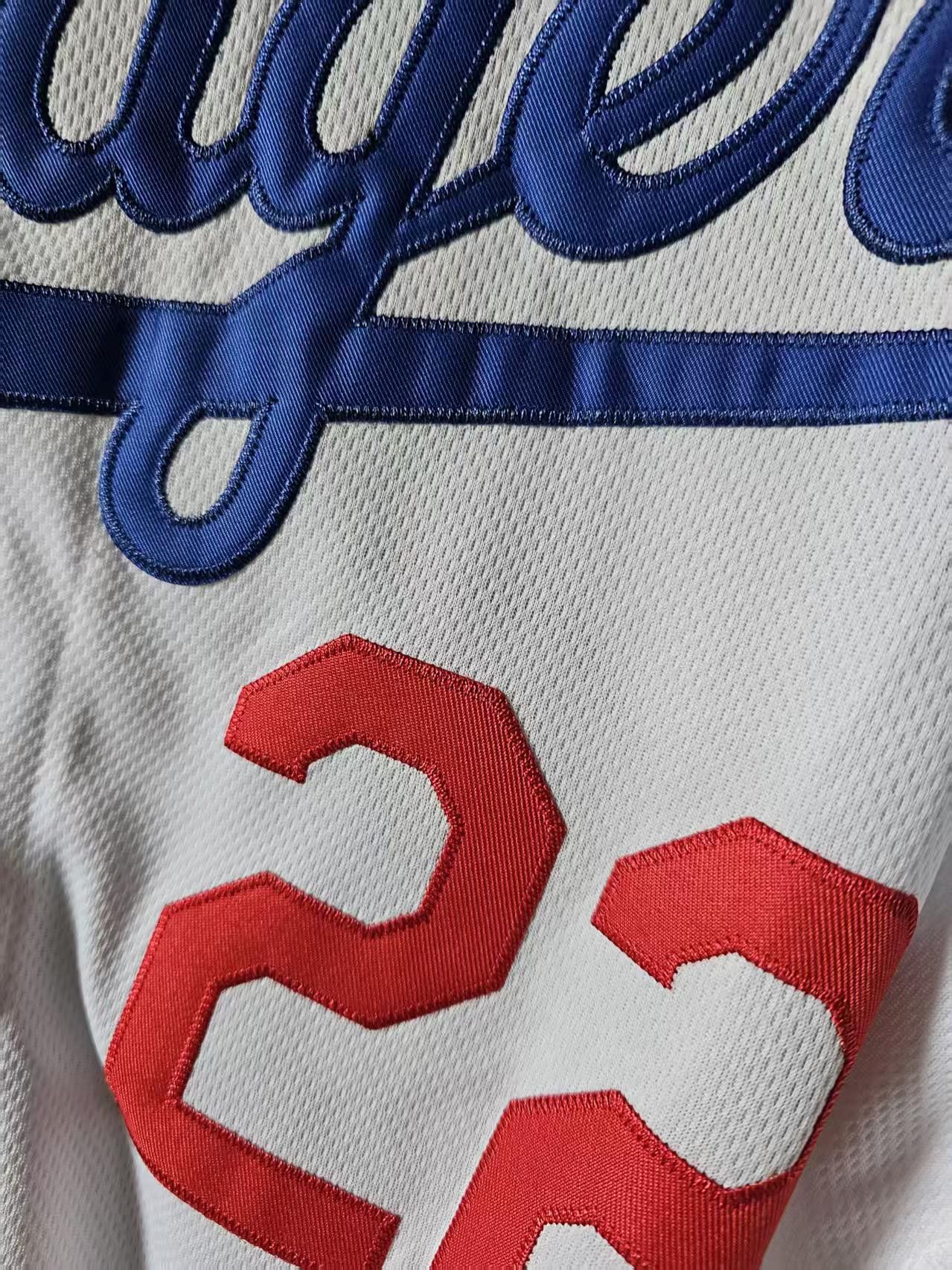 MLB Los Angeles Dodgers #22 Kershaw Jersey White Size US XL / EU 56 / 4 - 3 Thumbnail
