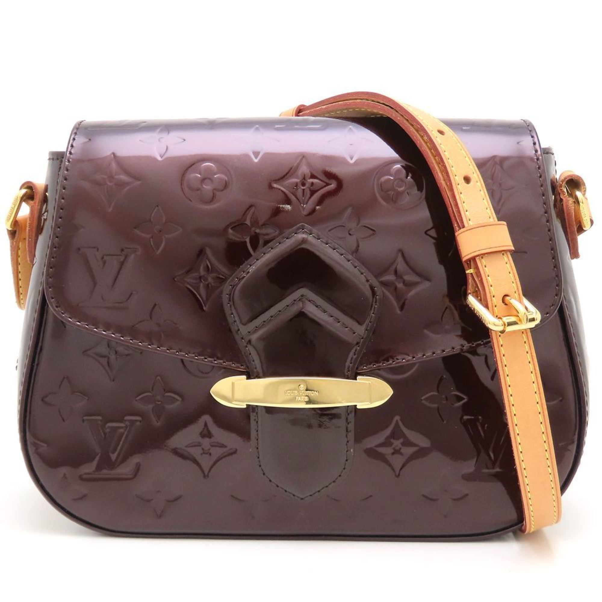 Louis Vuitton LOUIS VUITTON Vernis Bellflower PM M91704 Shoulder Bag Amarante Women's 353171 Size ONE SIZE - 1 Thumbnail