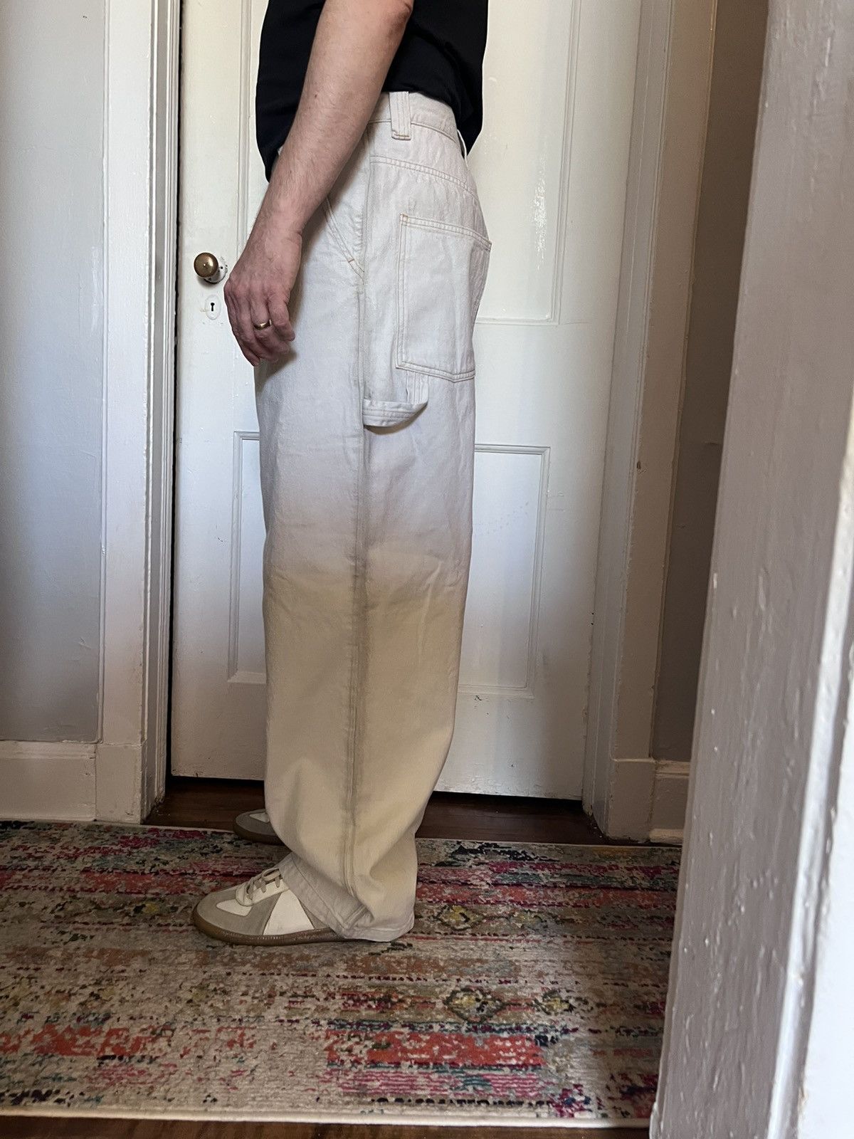Maison Margiela $1.9k FW23 baggy cargo jeans w/ hand-painted details, 34, IT Size US 34 / EU 50 - 4 Thumbnail