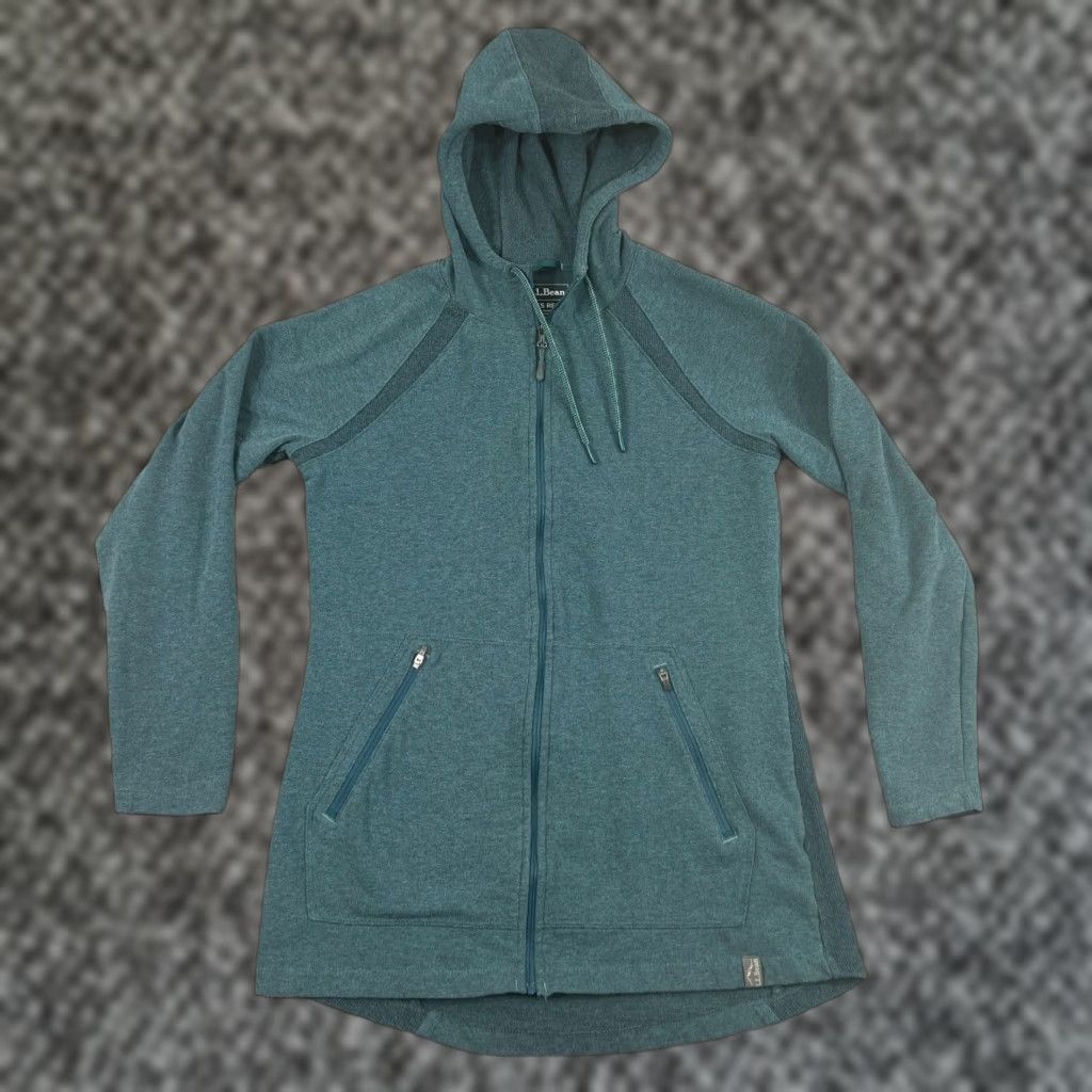 Vintage VINTAGE L.L. Bean Womens Hoodie Jacket XS Blue Fleece Full Zip Casual Fall Winter Size XS / US 0-2 / IT 36-38 - 1 Thumbnail