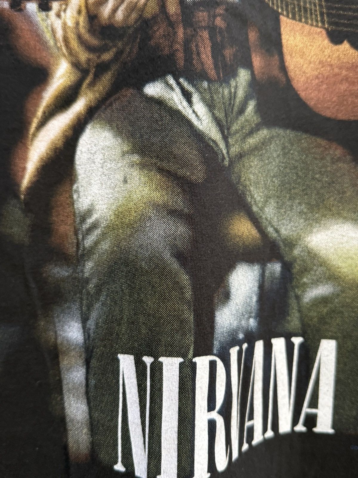 Band Tees Vintage 90s Nirvana Kurt Cobain Grunge Art Works Faded Tee Size US L / EU 52-54 / 3 - 7 Thumbnail