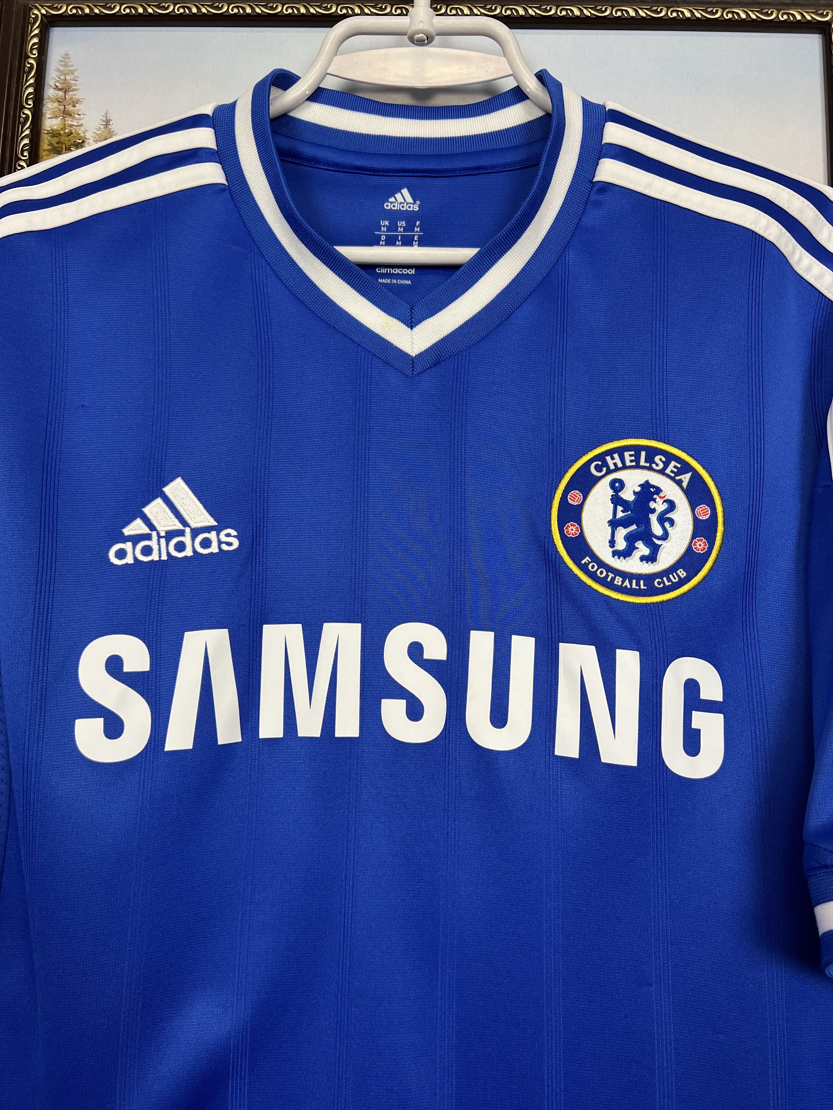 Adidas Chelsea football shirt 2013 Soccer #5 Essien Adidas Tee Size US M / EU 48-50 / 2 - 6 Thumbnail