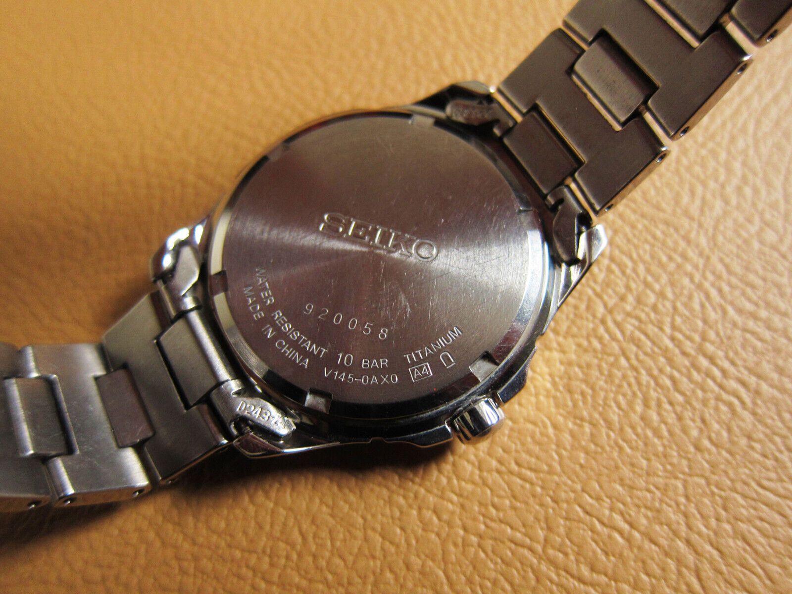 Seiko SEIKO V145-0AX0 Solar Titanium Men's Watch Black Dial (JDM) Size ONE SIZE - 10 Thumbnail