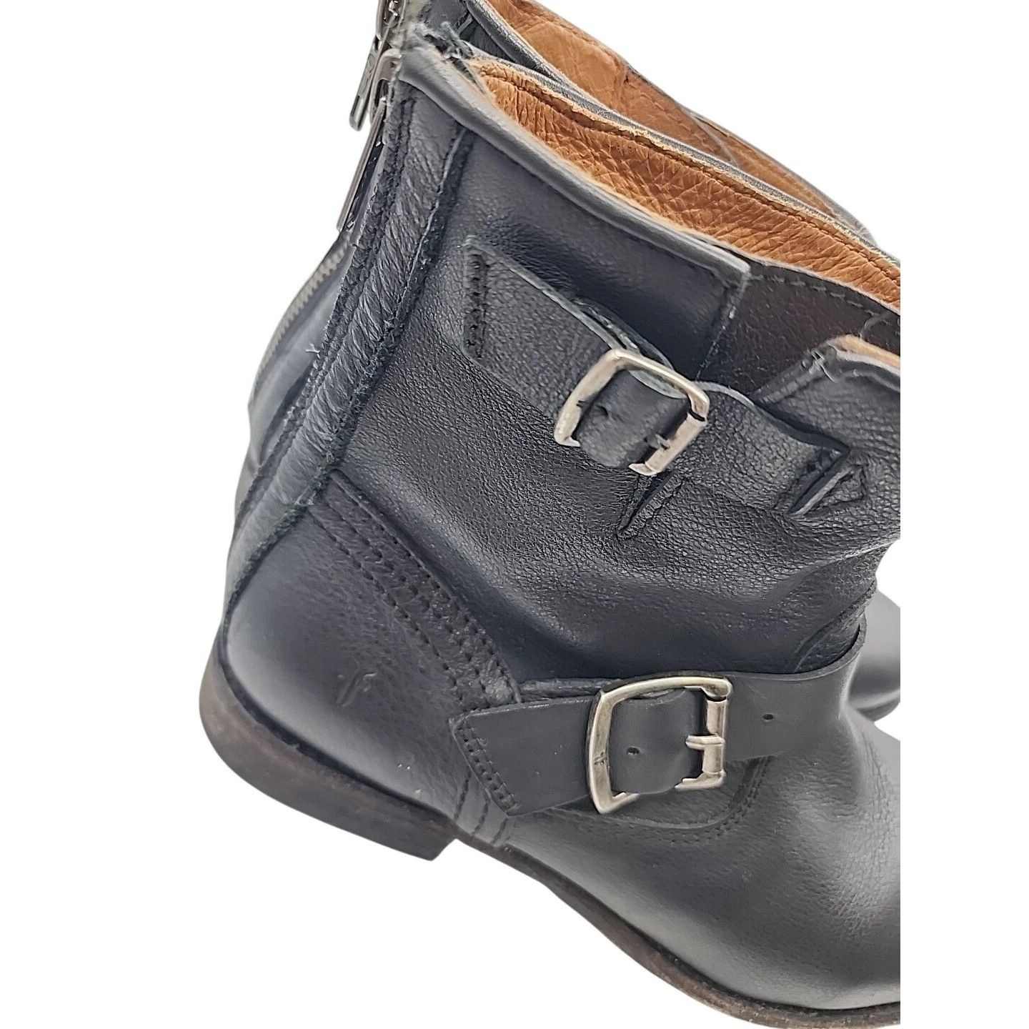 Frye Frye Engineer Boots Black Leather 7.5 M Buckle Size US 7.5 / EU 40-41 - 4 Thumbnail