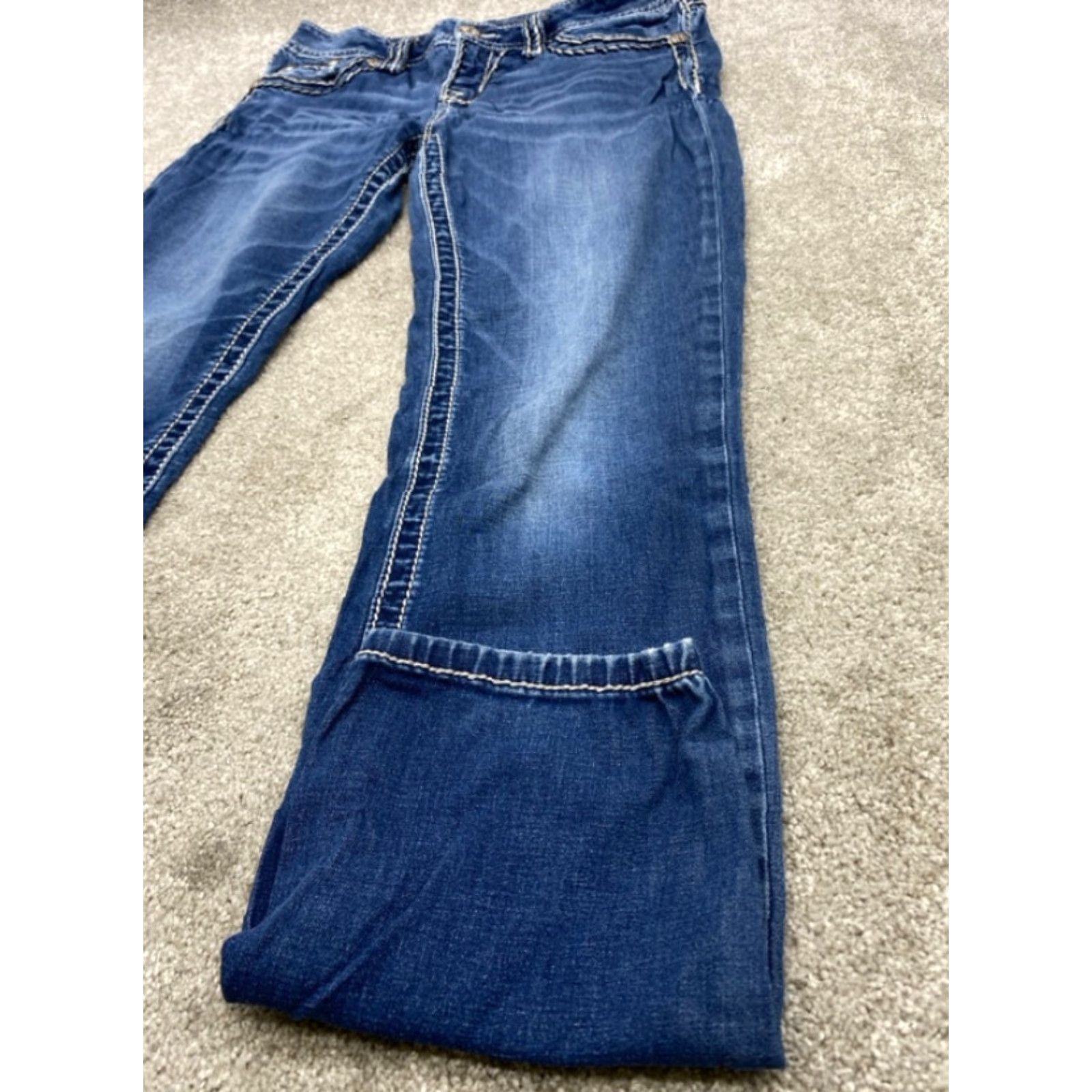 Miss Me Miss Me Jeans Womens 28 Mid-Rise Super Skinny Embellished Studded Embroidered Jeans Size 28" / US 6 / IT 42 - 3 Thumbnail