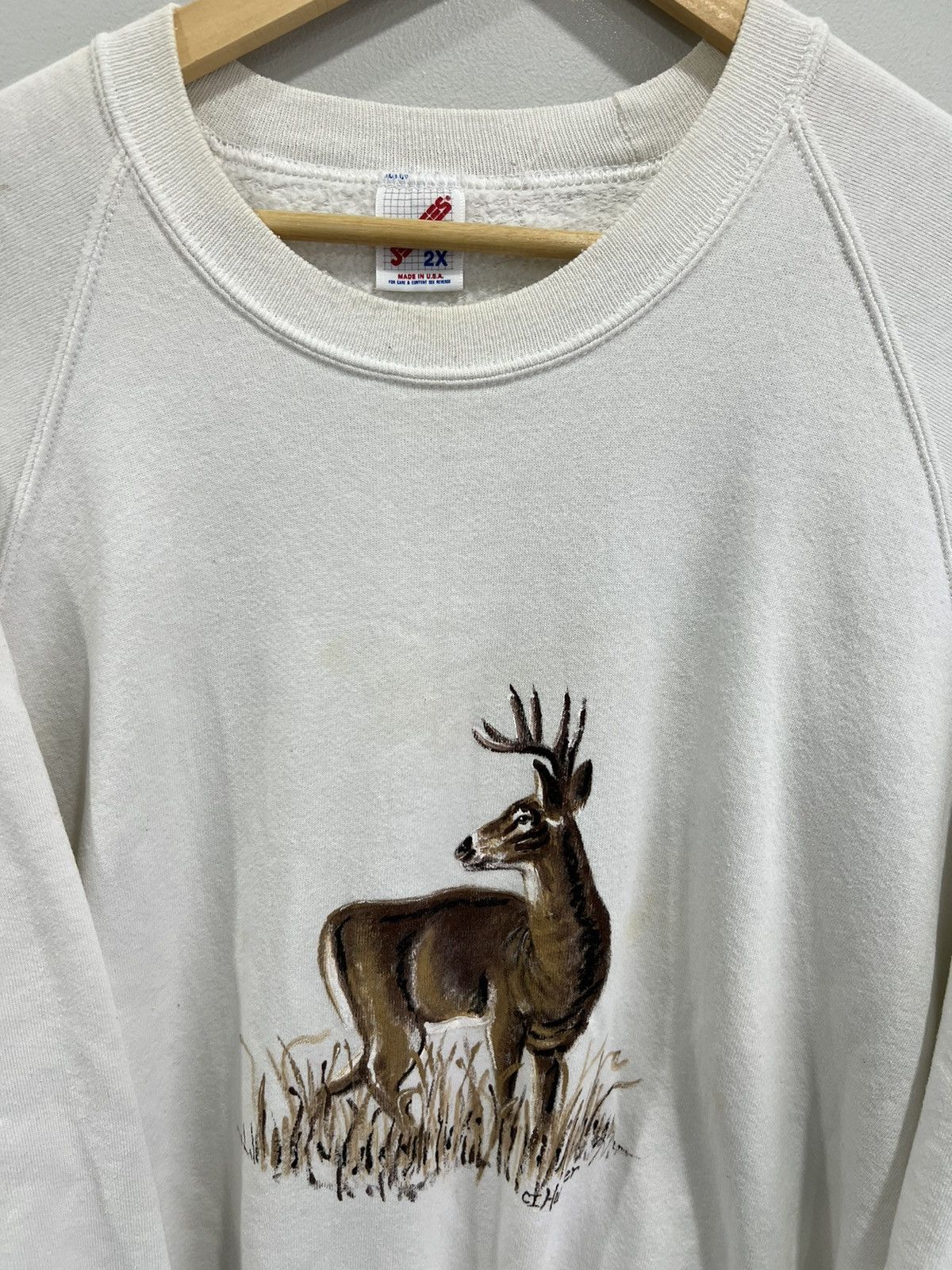 Vintage Vintage Deer Sweater Sweatshirt animal Size US XXL / EU 58 / 5 - 5 Thumbnail
