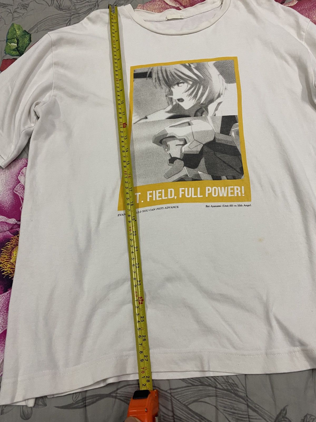 Anime × Japanese Brand Gu x Evangelion Rei Ayanami Vs 10th Angel Fight Scene T Size US L / EU 52-54 / 3 - 5 Thumbnail