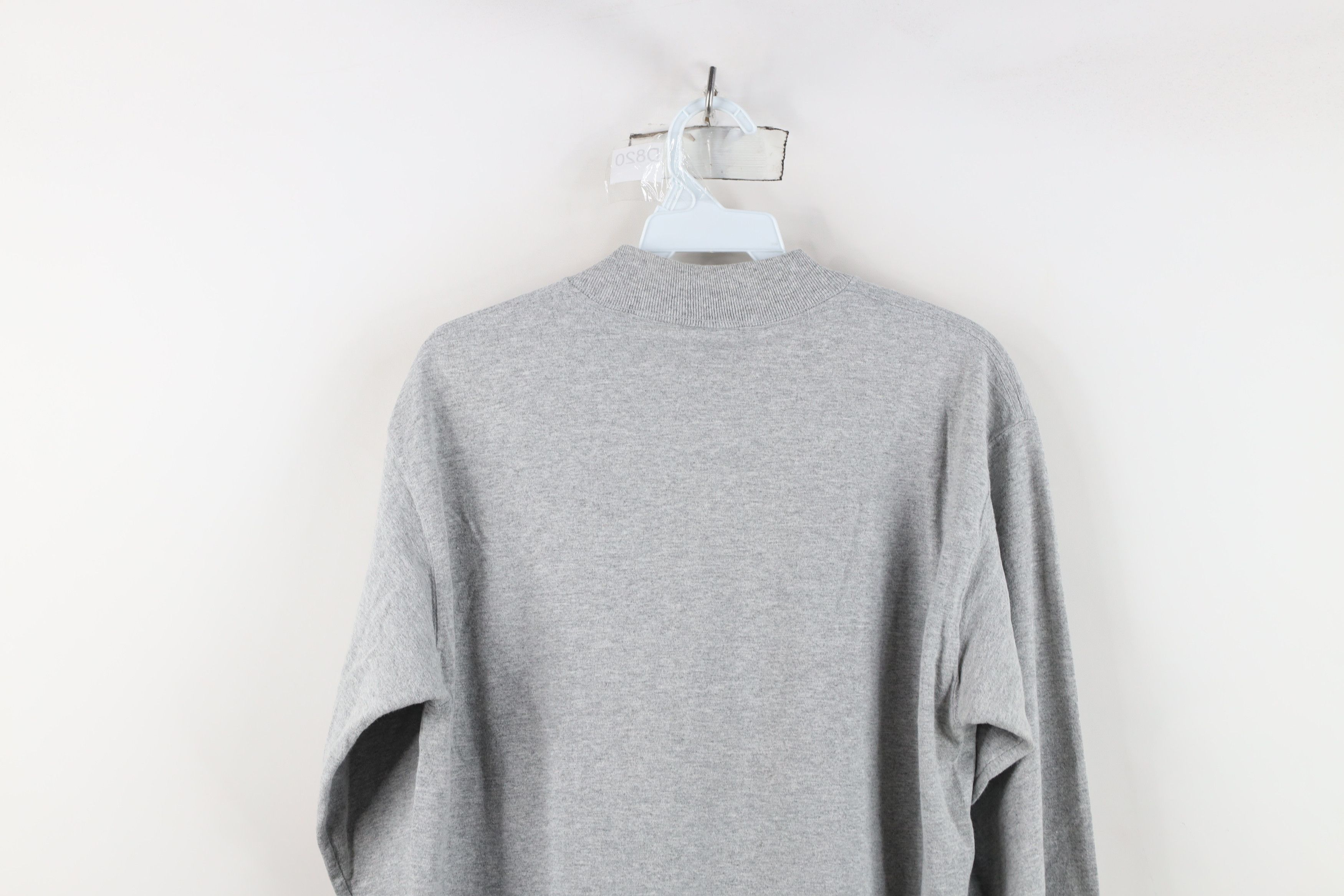 Vintage Vintage 90s Streetwear Mock Neck Long Sleeve T-Shirt Gray Size US M / EU 48-50 / 2 - 13 Thumbnail