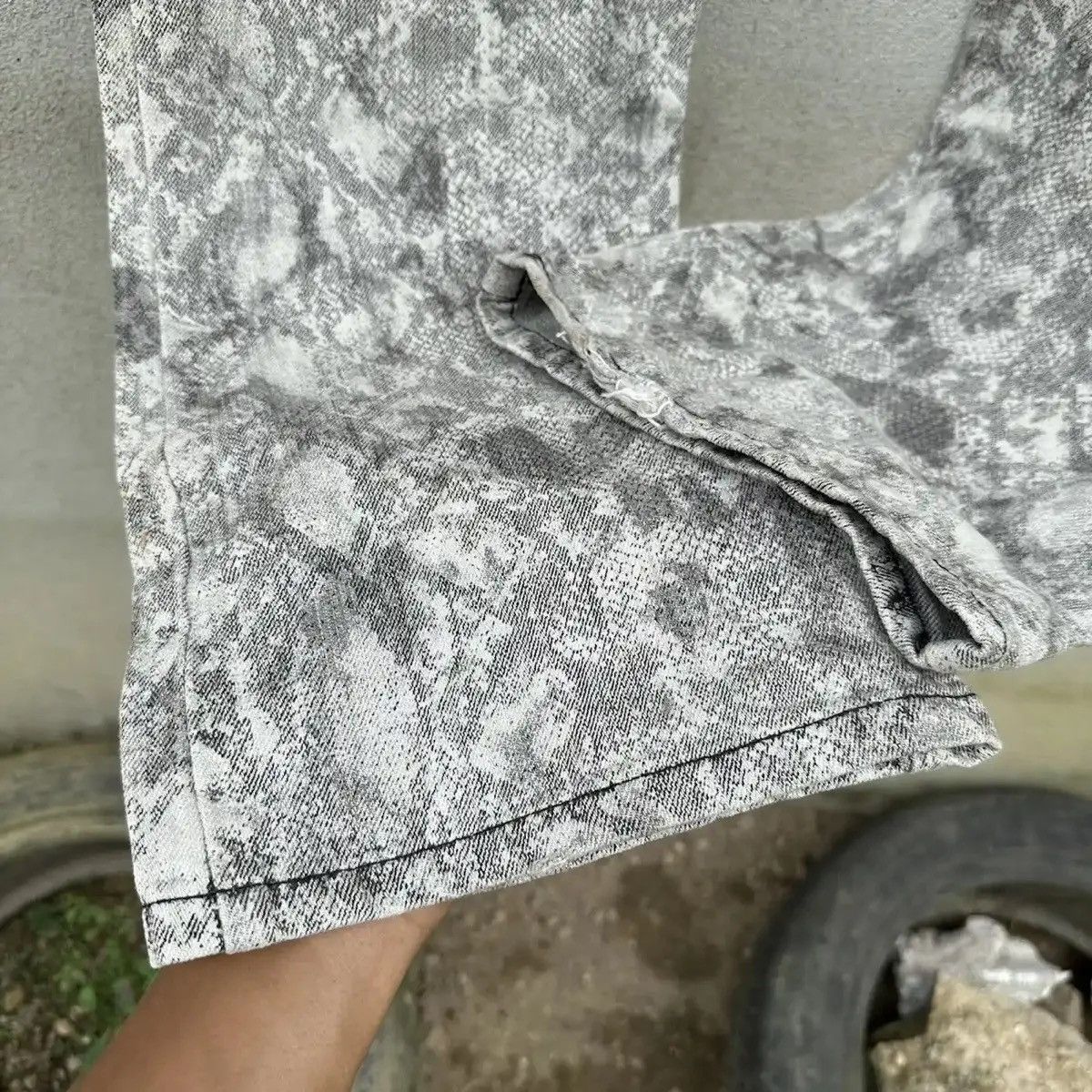 Seditionaries FLARES‼️SEMATIC DESIGN JEAN SNAKE SKIN TROUSERS BOOTCUT PANT Size US 30 / EU 46 - 15 Thumbnail