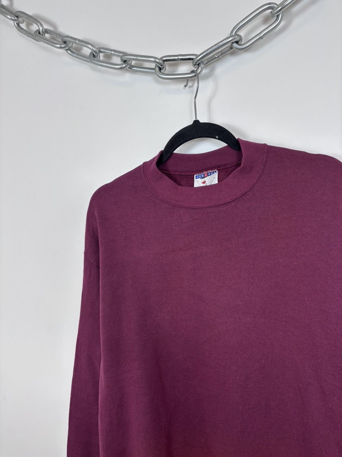 Jerzees Vintage 1990s Jerzees Blank Sweatshirt Crewneck Made In USA Size US L / EU 52-54 / 3 - 5 Thumbnail