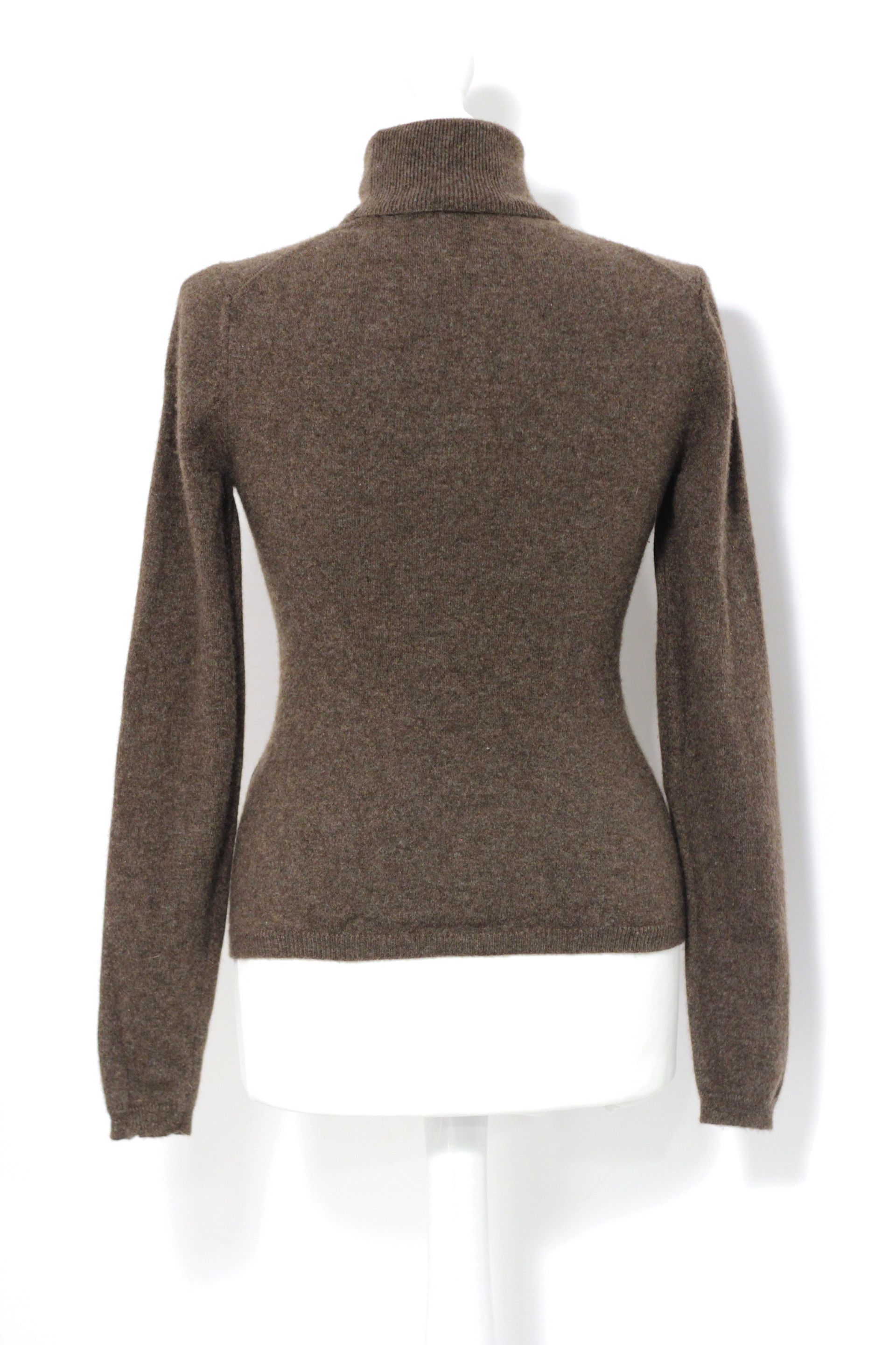 Hugo Boss HUGO Hugo Boss cashmere brown turtleneck jumper Size XS / US 0-2 / IT 36-38 - 9 Thumbnail