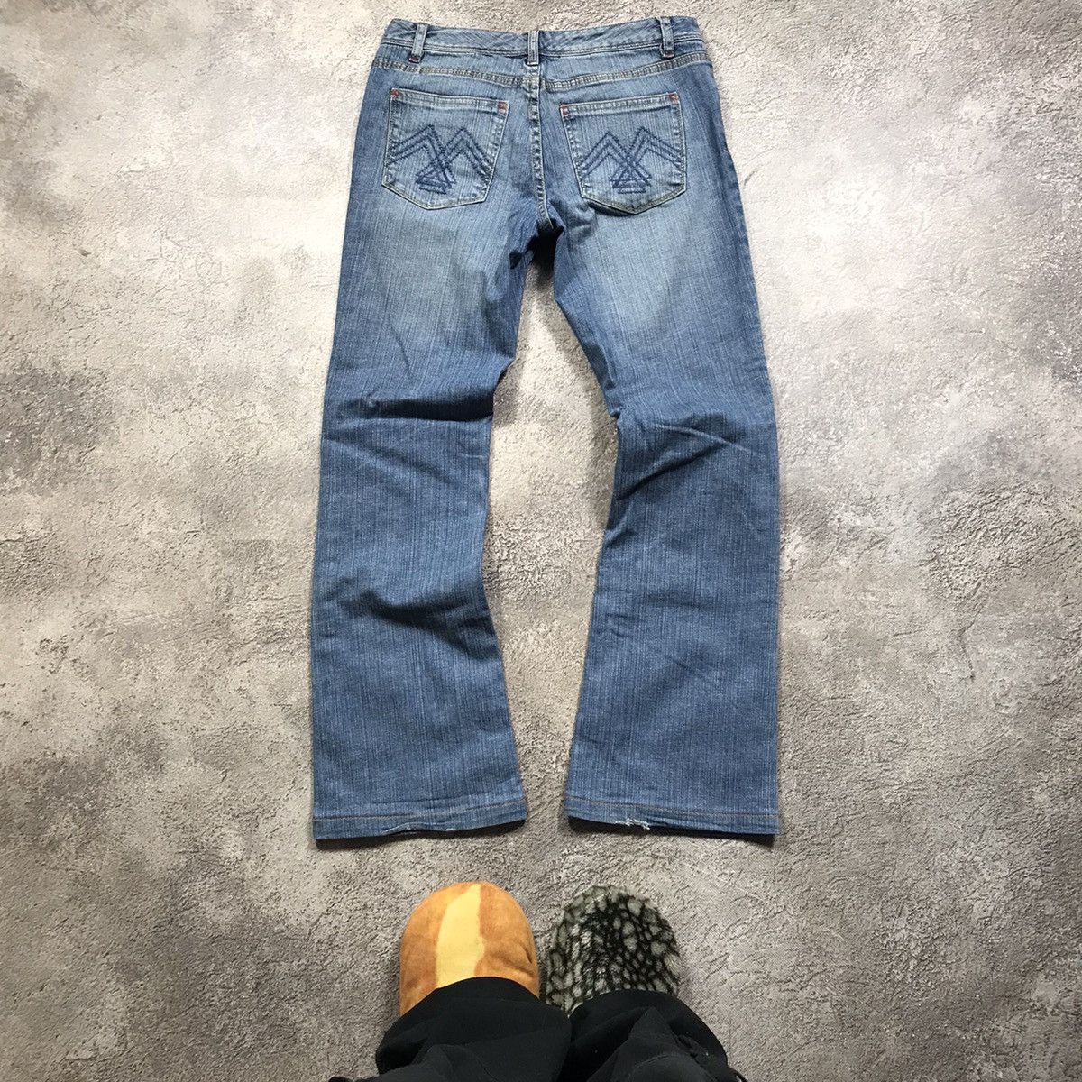 Vintage Vintage 90s Faded Distressed Baggy Jeans Grunge Skate 29 Size 29" - 4 Thumbnail