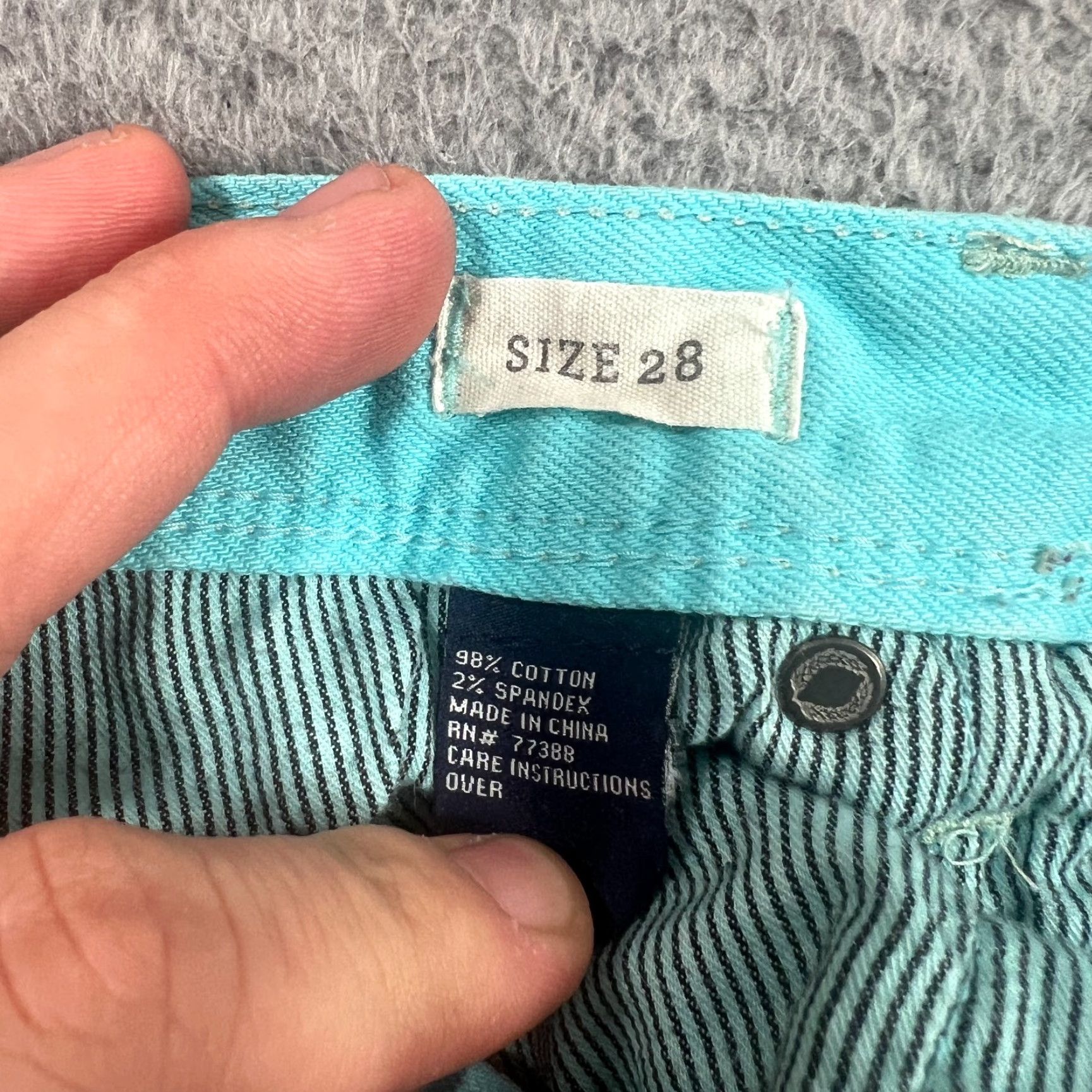 Madewell Madewell Jeans Shorts Women's 28 Denim Cut-Off Beach Festival Teal Blue Cuffed 90s Mens Women Girls Size 28" / US 6 / IT 42 - 7 Thumbnail