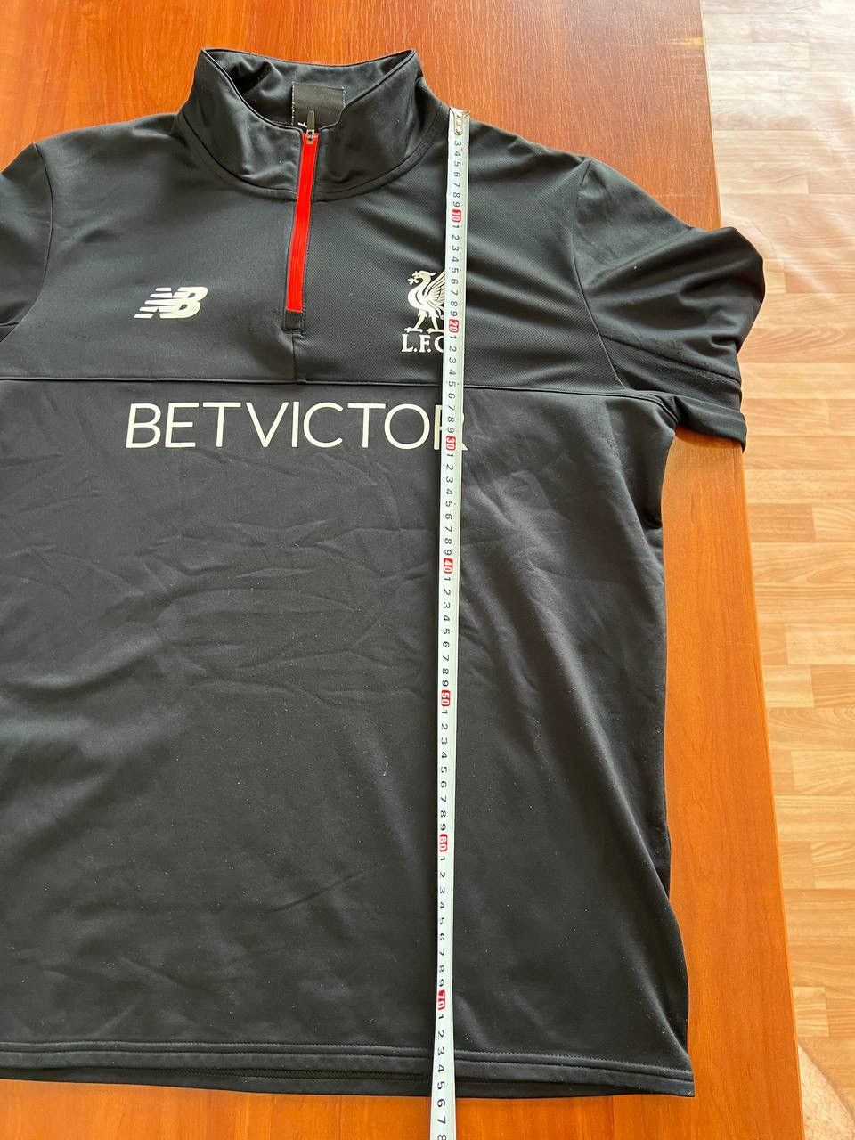 New Balance 2016/17 LIVERPOOL FC TRAINING SOCCER FOOTBALL ZIP LONG SLEEV Size US XL / EU 56 / 4 - 17 Thumbnail