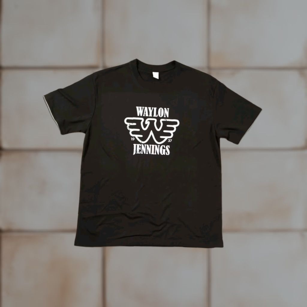 Olive VINTAGE? (No) Live 1994 Waylon Jennings T-Shirt Black 44" Chest 30" Length Weezer 1937 Size US L / EU 52-54 / 3 - 1 Thumbnail
