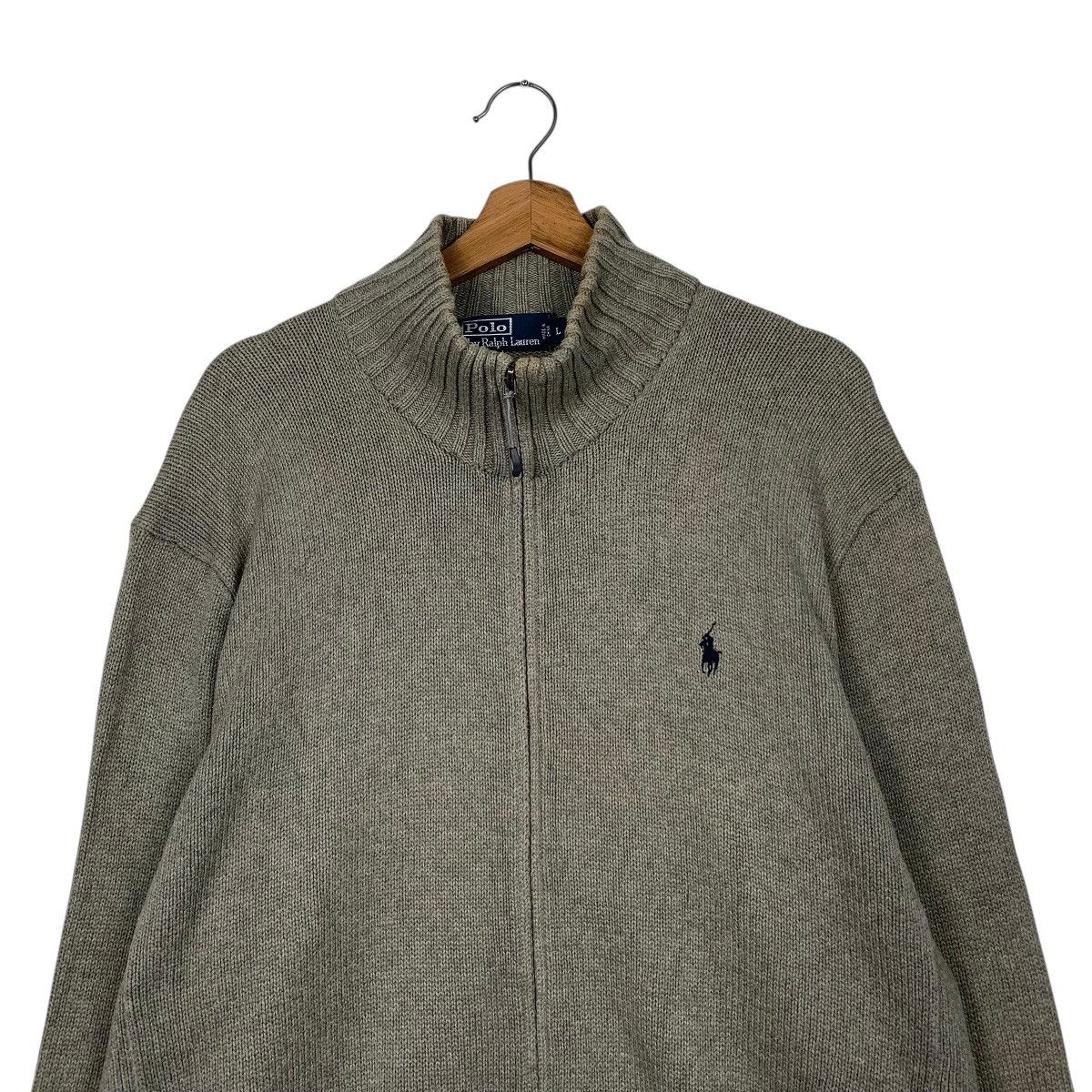 Polo Ralph Lauren Vintage Polo Ralph Lauren Zipper Sweater Size US L / EU 52-54 / 3 - 2 Thumbnail