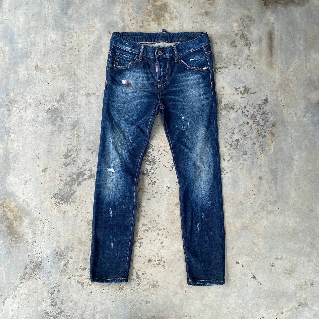 Dsquared2 DSQUARED2 DISTRESSED PAINTED JEAN SIZE 36 MADE IN ITALY Size 30" / US 8 / IT 44 - 1 Thumbnail