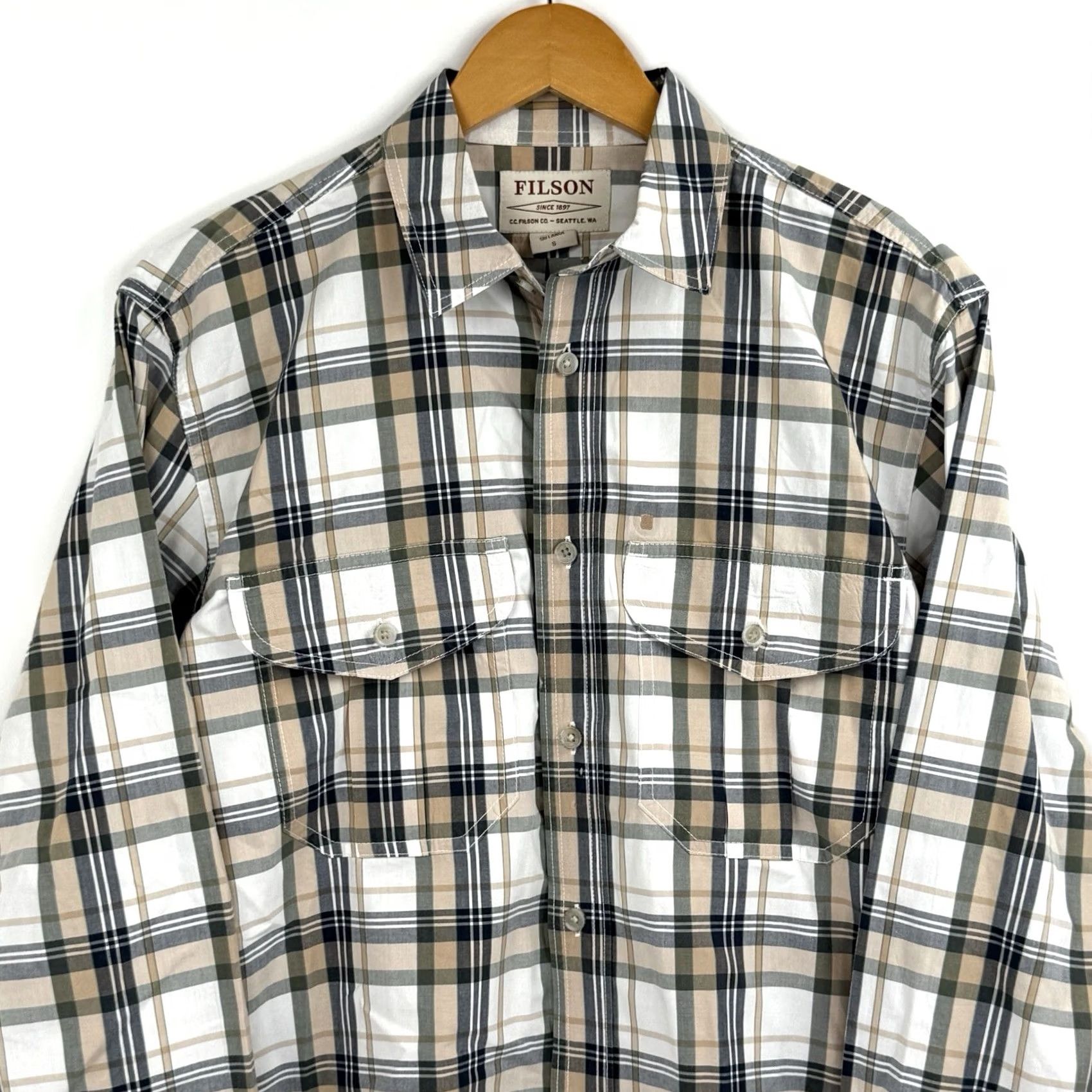 Filson Filson Shirt Mens Small Plaid Button Up Pockets Outdoor Long Sleeve Lightweight Regular Fit Size US S / EU 44-46 / 1 - 2 Thumbnail