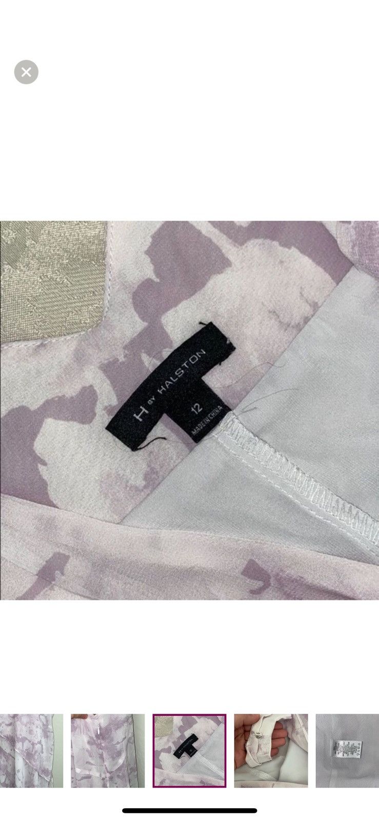Halston H by halston lavender sky floral layered maxi dress size 12 Size XL / US 12-14 / IT 48-50 - 4 Thumbnail