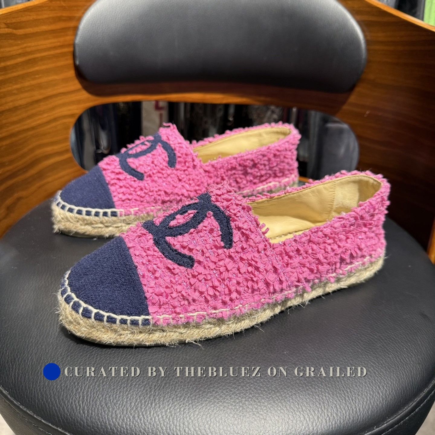 Chanel Chanel Tweed Pink Espadrilles Size US 6 / IT 36 - 1 Thumbnail