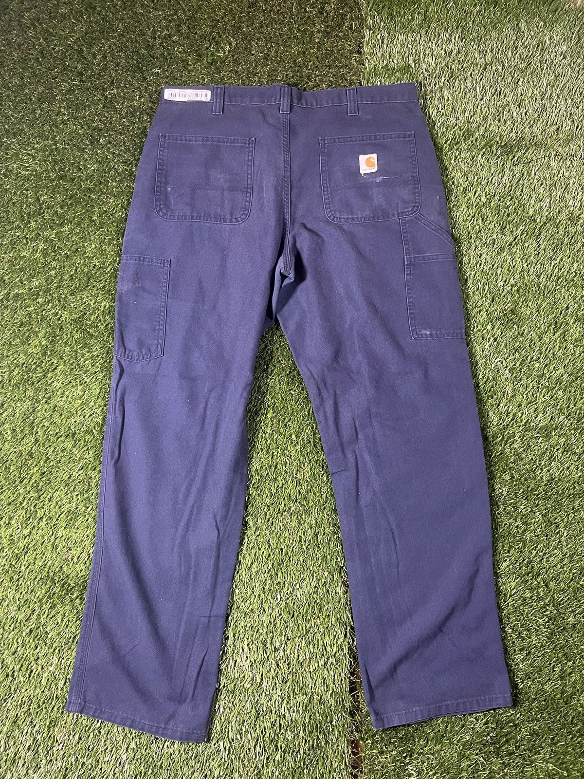 Carhartt × Vintage Vintage 90’s Carhartt Dungaree Carpenter Navy Work Pants Size US 36 / EU 52 - 1 Thumbnail