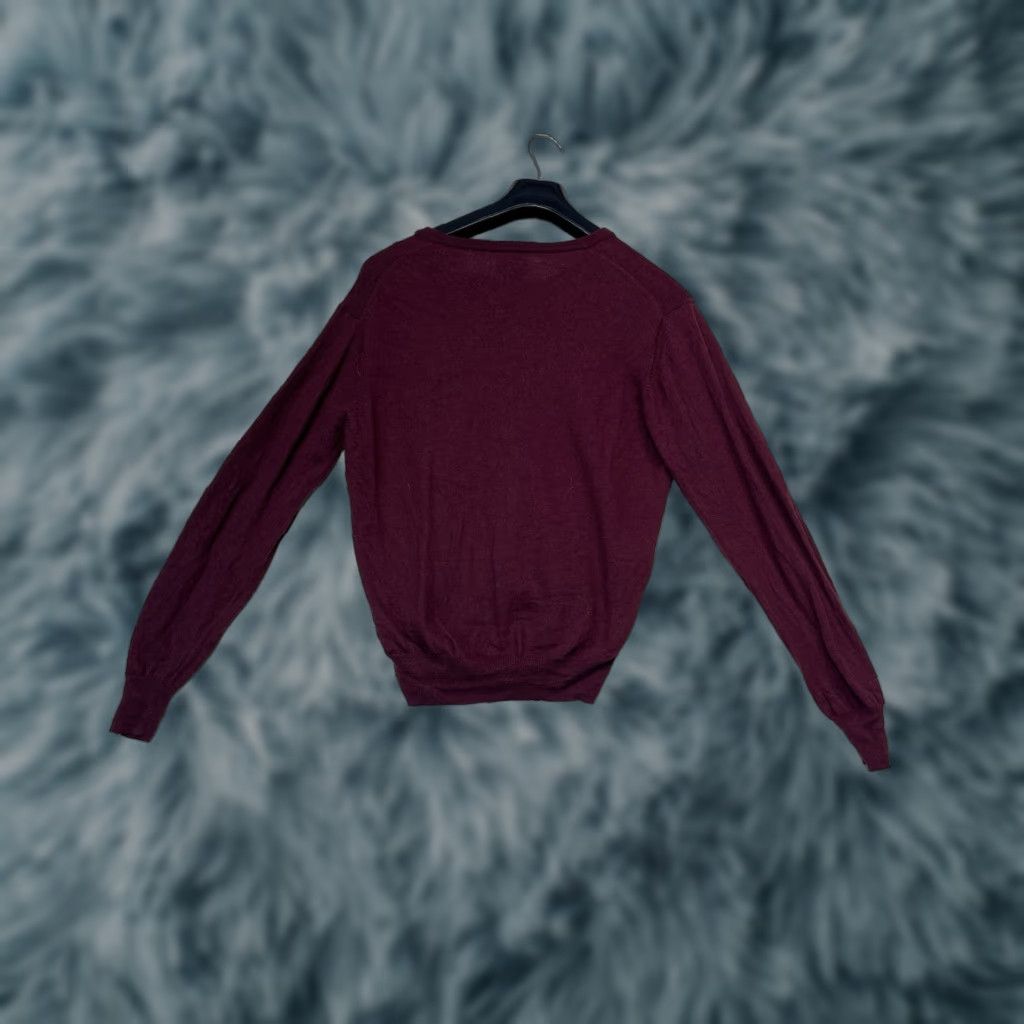 Jos. A. Bank Jos. A. Bank Burgundy 100% Merino Wool Pullover Sweater Size M Mens Crew Neck Long Sleeve Regular Knit Prél? 100% Merino Wool Size US M / EU 48-50 / 2 - 1 Thumbnail