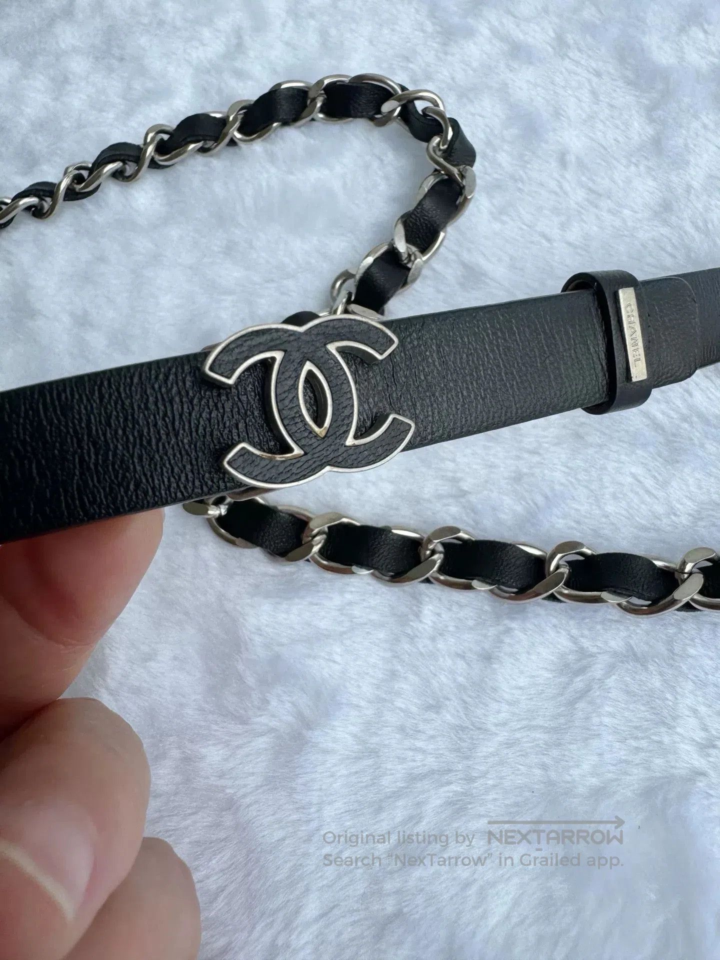 Chanel Chanel Black Chain Belt. Size ONE SIZE - 1 Thumbnail