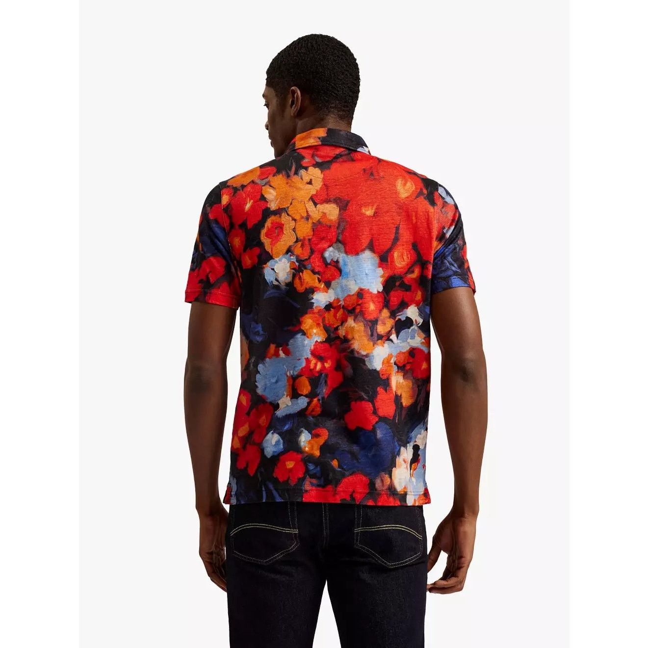 Ted Baker TED BAKER XL DARLY FLORAL LINEN POLO SIZE 5 NWT MSRP $175 Size US XL / EU 56 / 4 - 3 Thumbnail