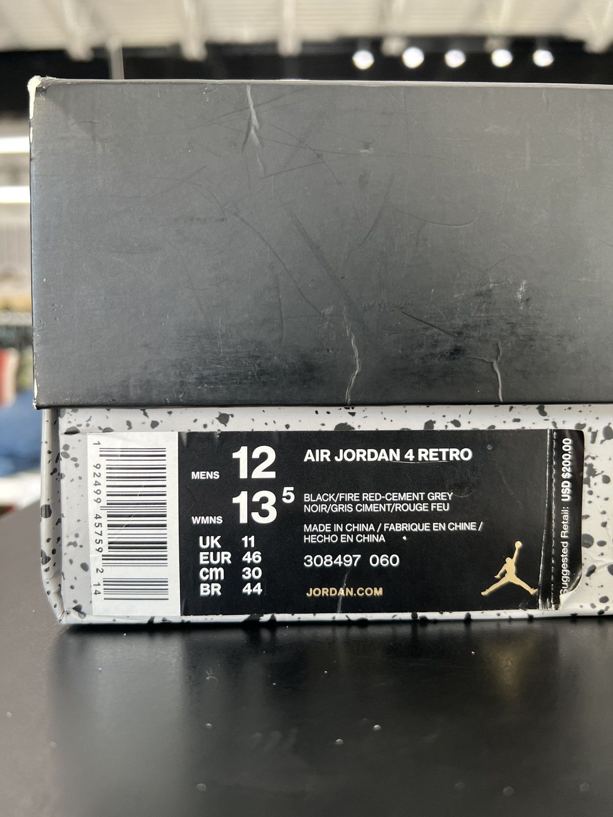 Jordan Brand Air Jordan 4 Bred Sz. 12 (2019) Size US 12 / EU 45 - 11 Thumbnail