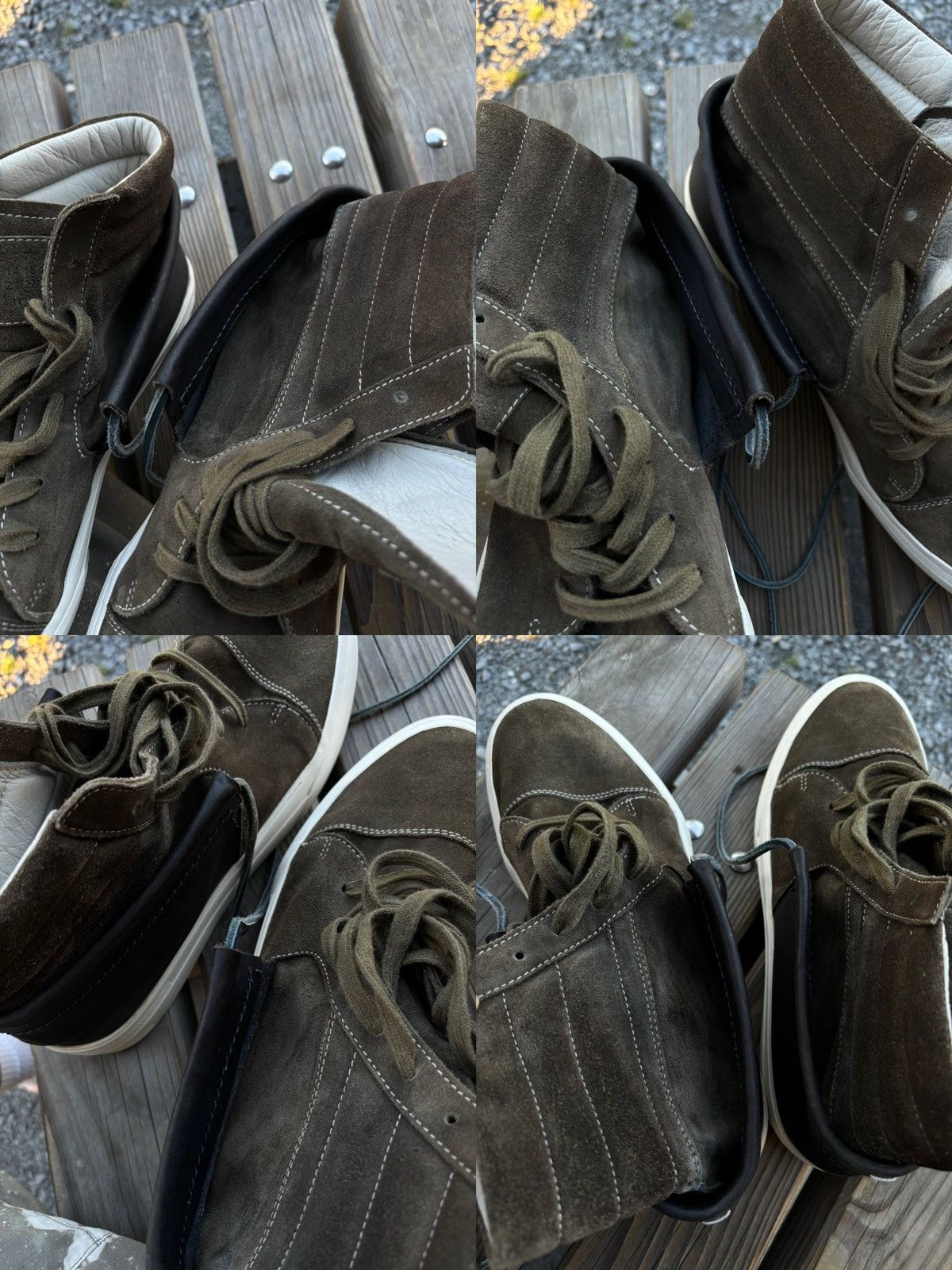 Maison Margiela MMM 22 Hybrid Suede-Leather High Top Lace Up Sneakers Boots Size US 11.5 / EU 44-45 - 23 Thumbnail