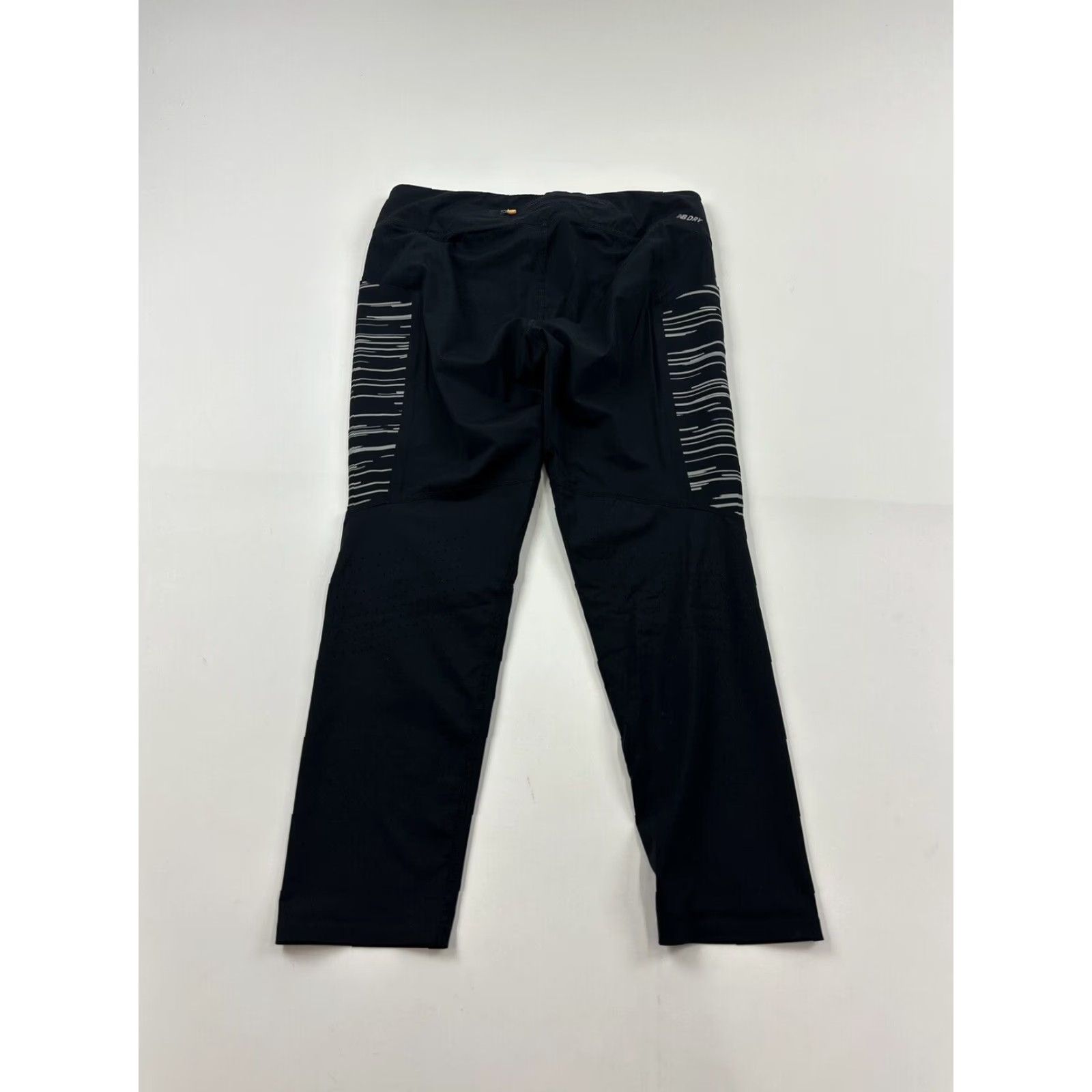 New Balance New Balance Leggings Women’s M Black Compression Leg Activewear Cross Training Running Yoga Pattern Striped Blue Size 32" / US 10 / IT 46 - 2 Thumbnail