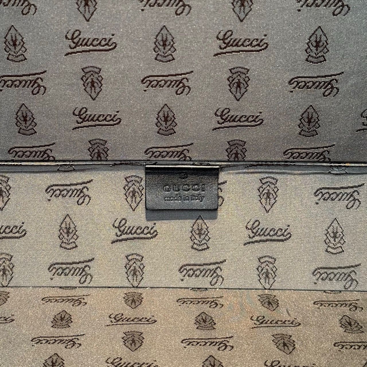 Gucci Gucci Black Leather Guccissima GG Embossed Trunk Suitcase Size ONE SIZE - 16 Thumbnail