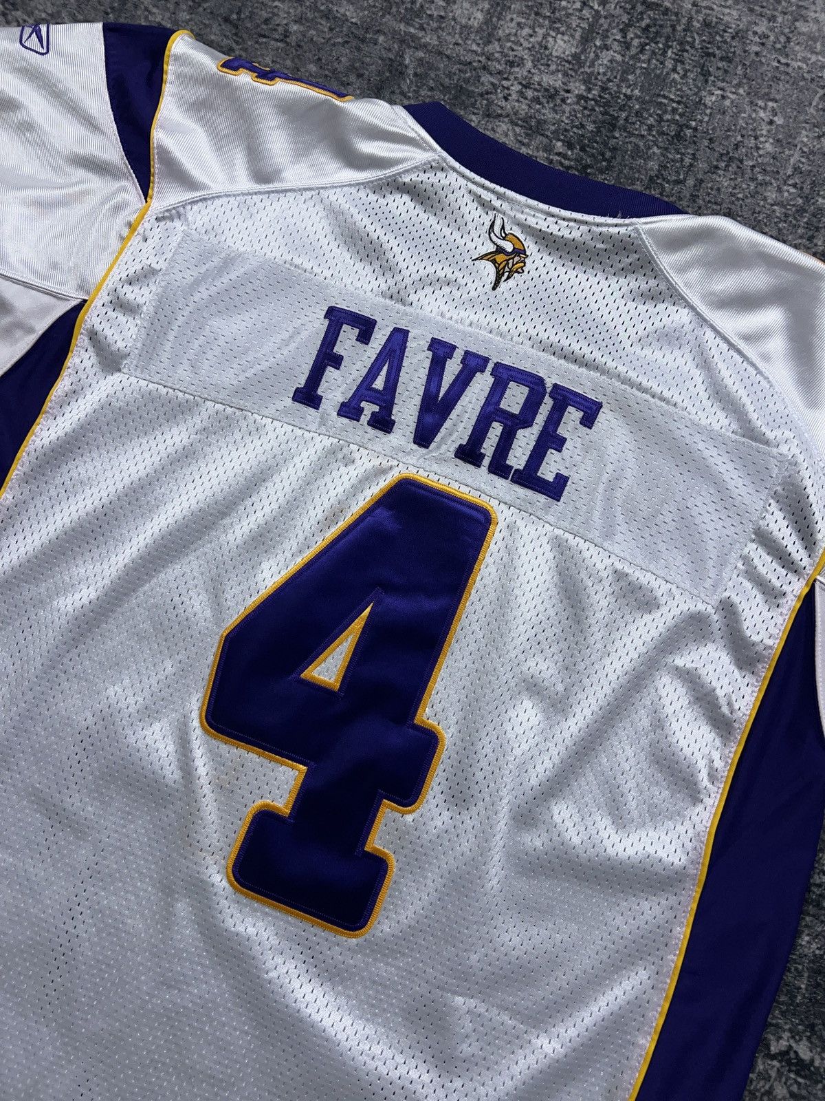 NFL × Reebok × Vintage Y2K Brett Favre Minnesota Vikings Captain 50 Years Jersey Size US XL / EU 56 / 4 - 6 Thumbnail
