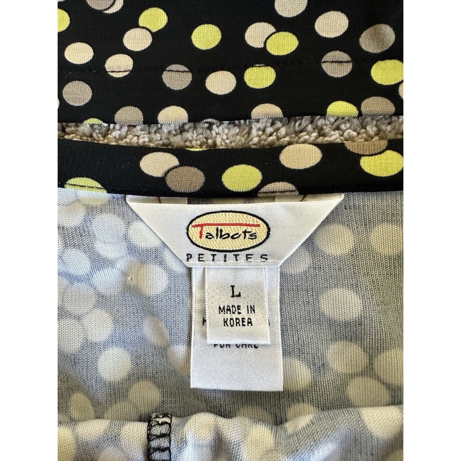 Talbots Talbots Black Brown Green Polka Dot Skirt Top Set M / L Size M / US 6-8 / IT 42-44 - 4 Thumbnail