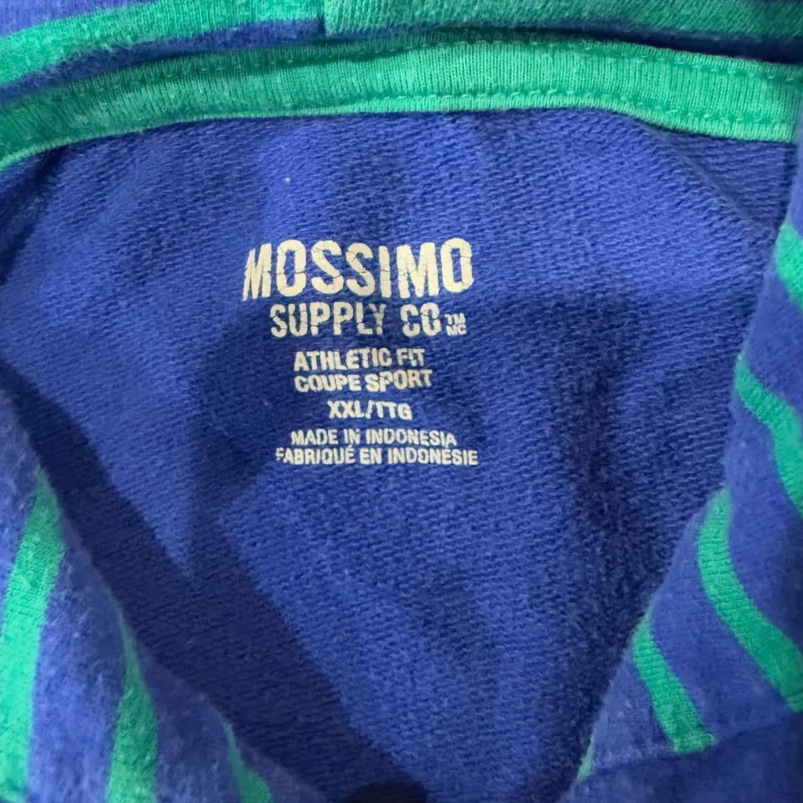 Mossimo Mossimo Blue Pullover Hoodie Sweatshirt Mens XXL AthleticFit Size US XXL / EU 58 / 5 - 5 Thumbnail